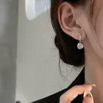 Other Women’s CZ Diamond Drop Dangle Silver Hoop Earrings Size ONE SIZE - 3 Thumbnail