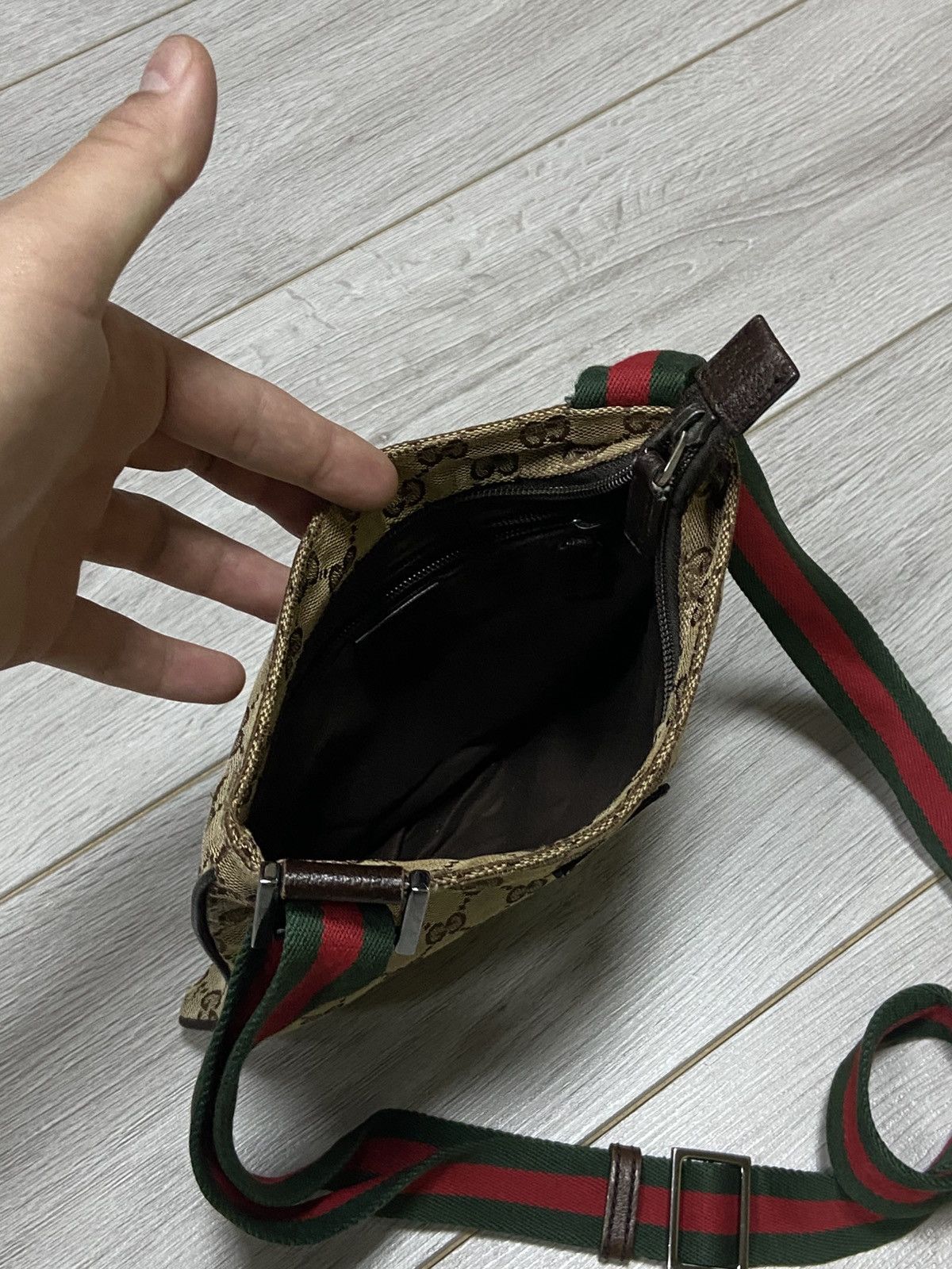Gucci Gucci GG web monogram crossbody bag Size ONE SIZE - 8 Thumbnail