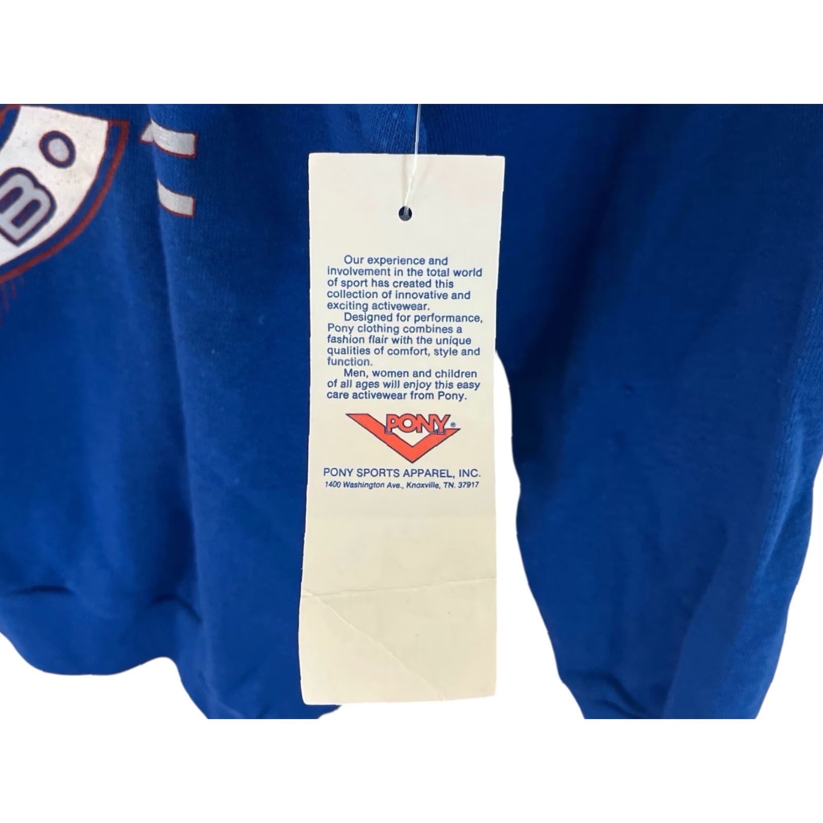 PONY VINTAGE PONY Sweatshirt Crewneck Mens Small Blue 80s Deadstock NWT Made in USA Size US S / EU 44-46 / 1 - 3 Thumbnail