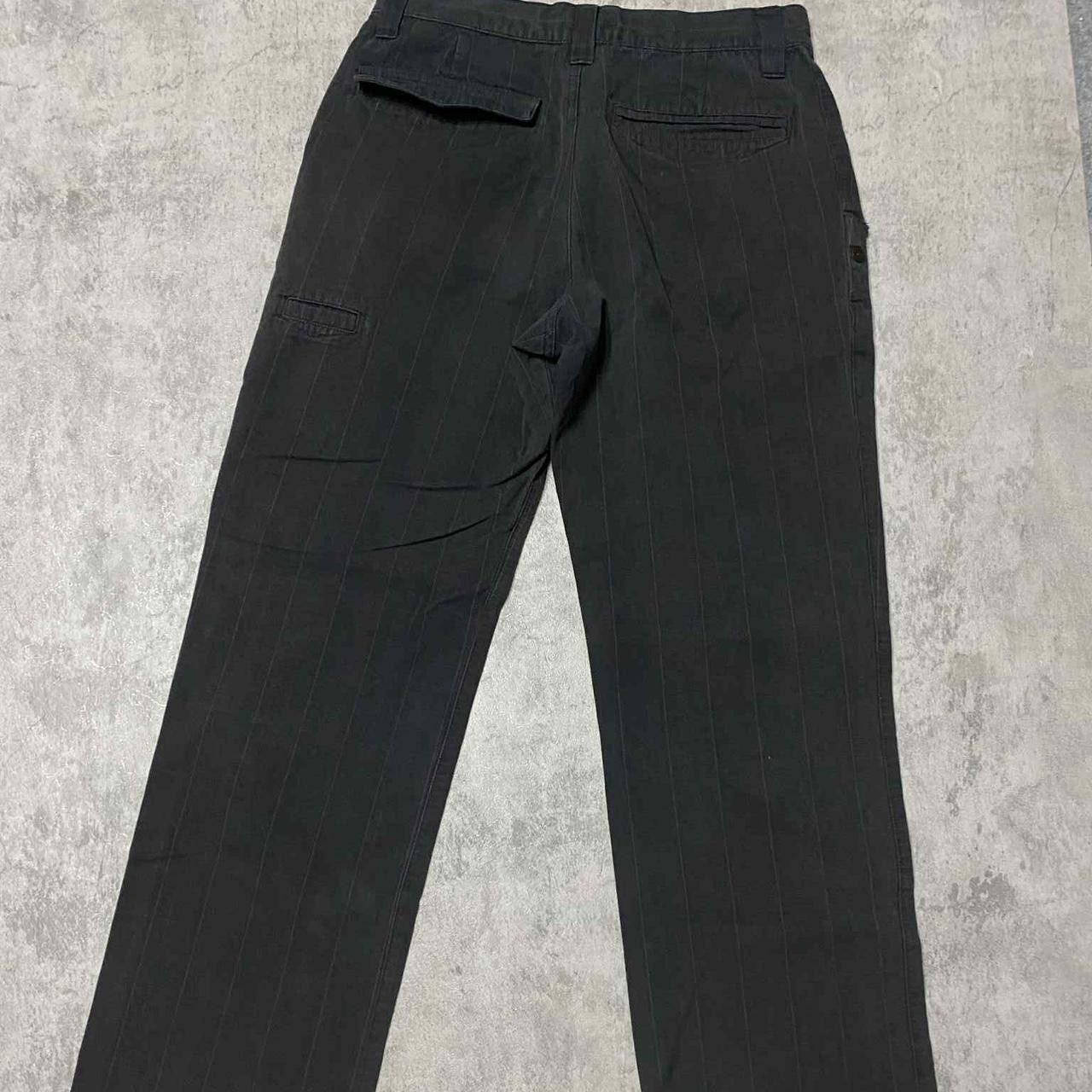 Other Black pinstripe cargo pants #grunge Size 30" / US 8 / IT 44 - 1 Thumbnail