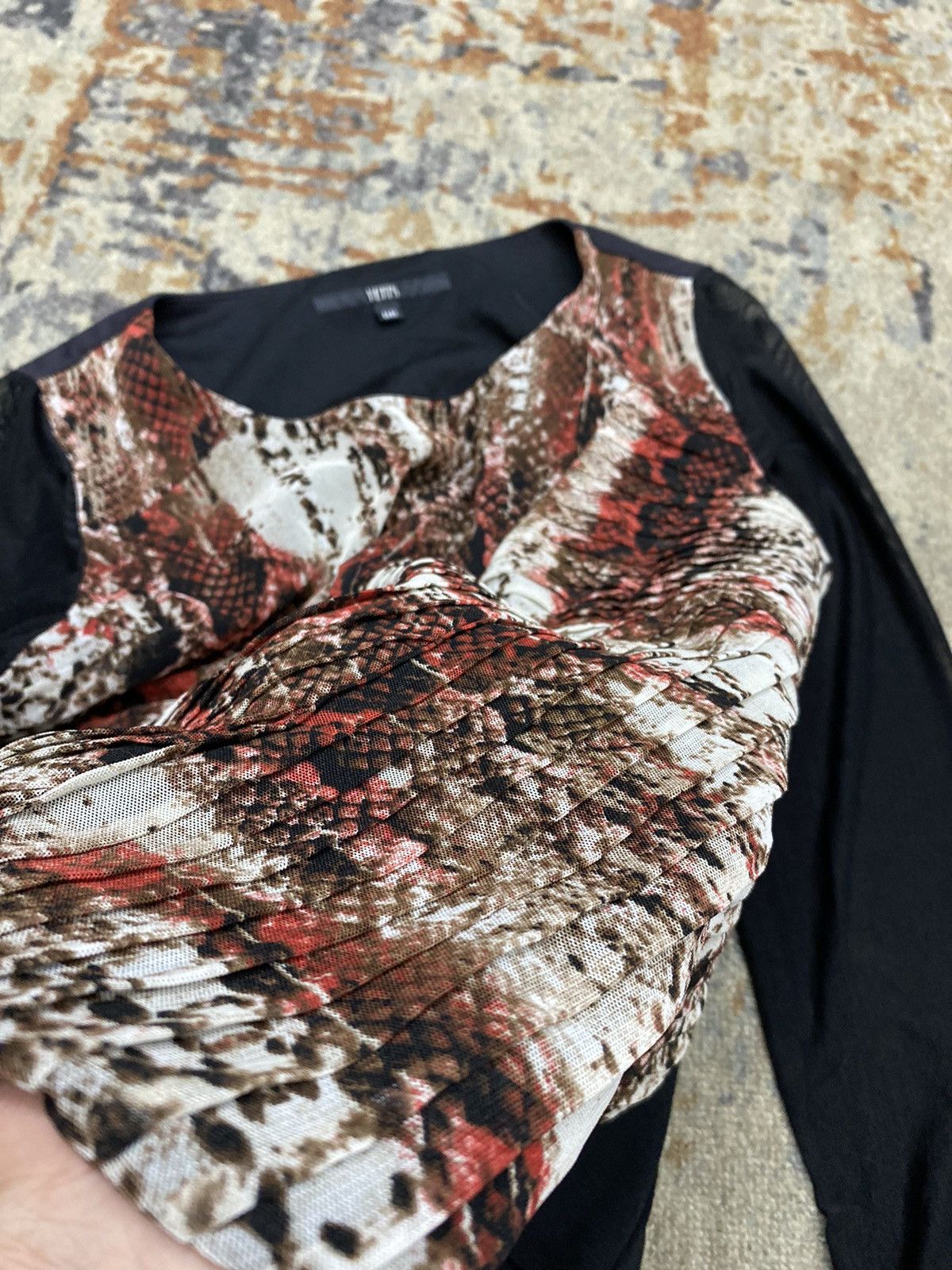 Japanese Brand × Jean Paul Gaultier jean paul gaultier style meshtop snake skin YETTS Size S / US 4 / IT 40 - 8 Thumbnail