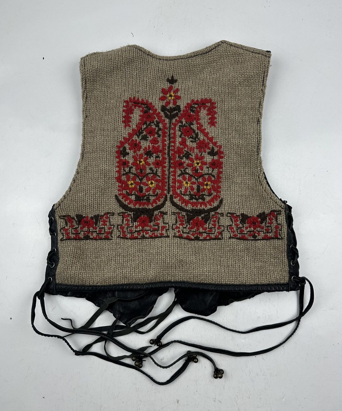 Japanese Brand Leather Vest - TC 47 Size S / US 4 / IT 40 - 2 Thumbnail