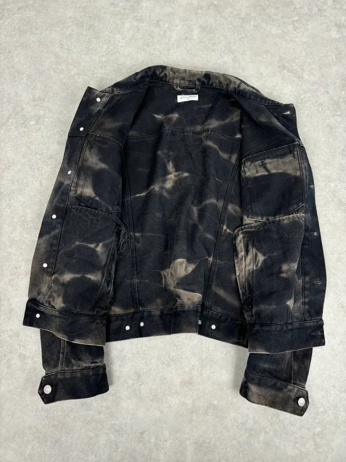 Dries Van Noten Dries Van Noten Grey Cotton Acid Wash Denim Jacket Size US L / EU 52-54 / 3 - 7 Thumbnail
