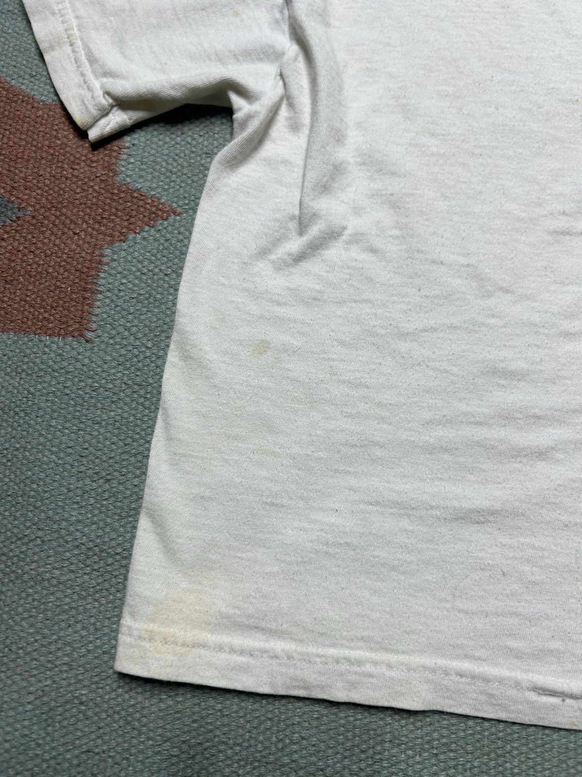 Vintage Vtg blank white t shirt fruit loom distress kids M baby tee Size XS / US 0-2 / IT 36-38 - 8 Thumbnail