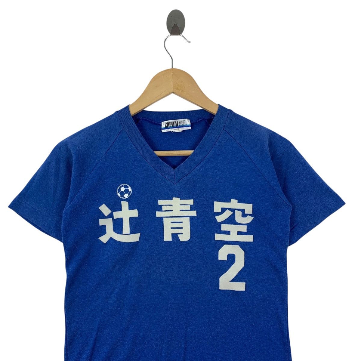 Vintage Vintage 80s TSUJI SORA #2 Capital Ace Tokyo Descente Tshirt Size US S / EU 44-46 / 1 - 2 Thumbnail