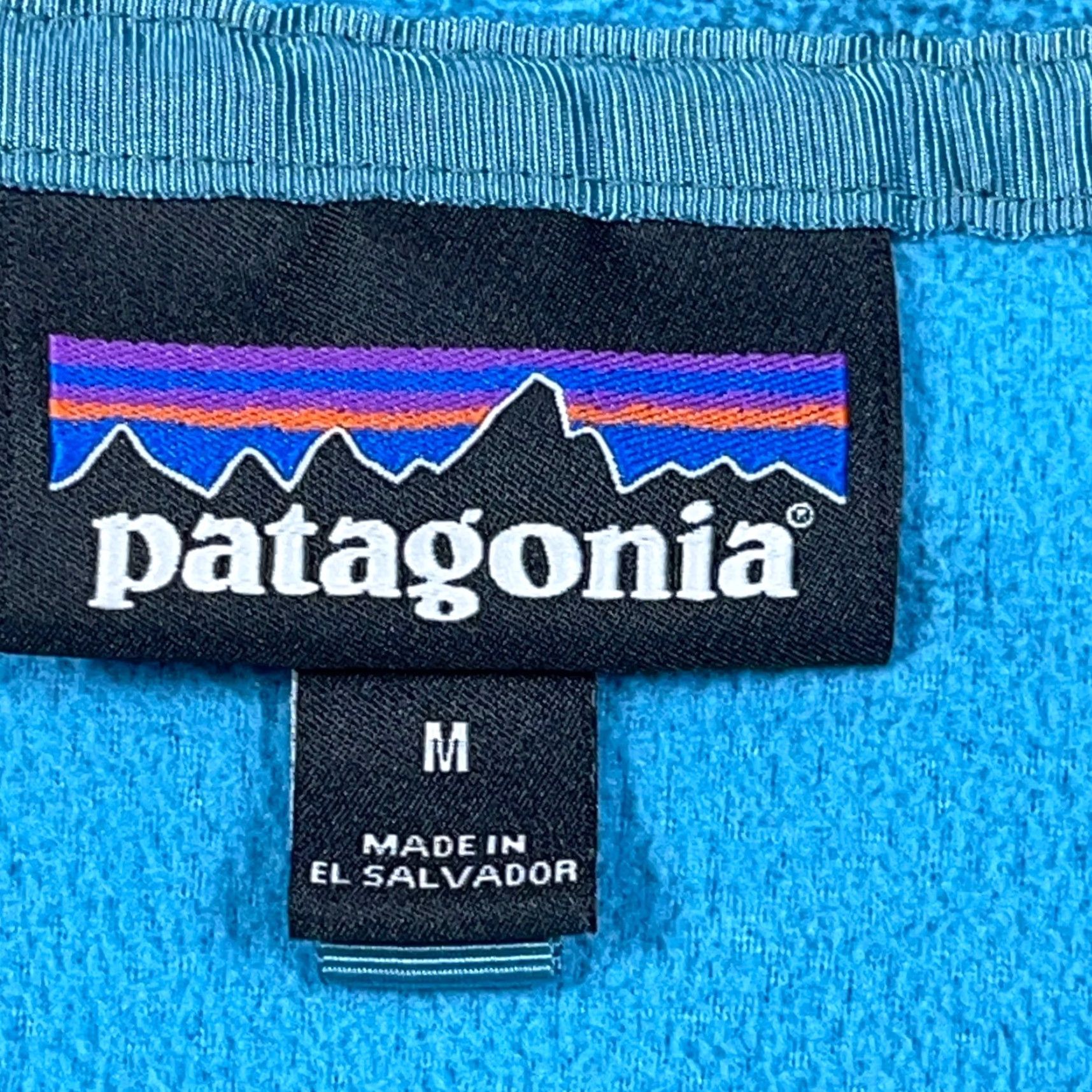 Patagonia Patagonia Sweater Men Pullover Teal Blue Fleece Lightweight Mock Neck Casual Outdoor 90s? Size M / US 6-8 / IT 42-44 - 3 Thumbnail