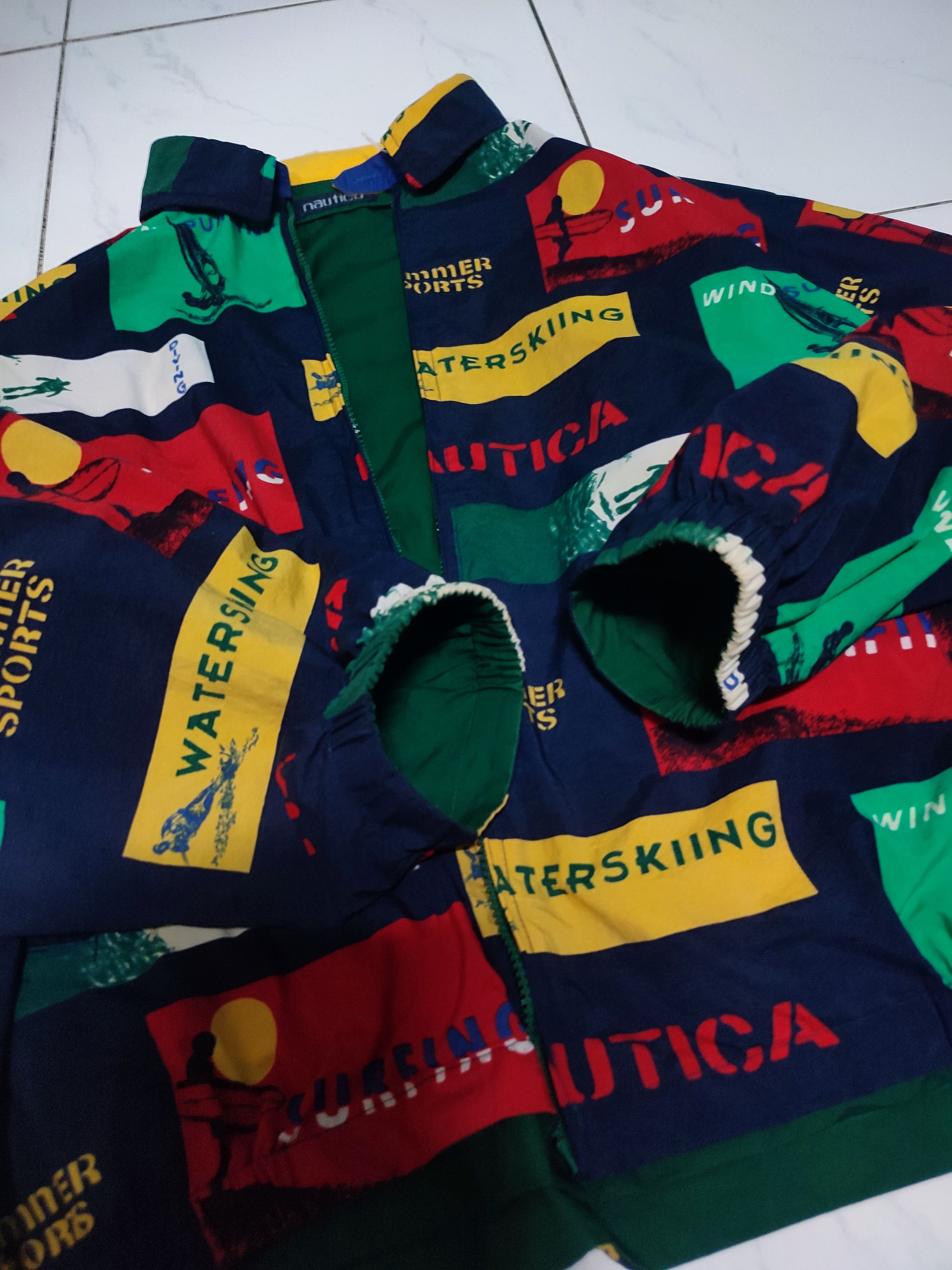Nautica Vintage Rare Nautica Ocean Sportsman Reversible Jacket Size US L / EU 52-54 / 3 - 4 Thumbnail