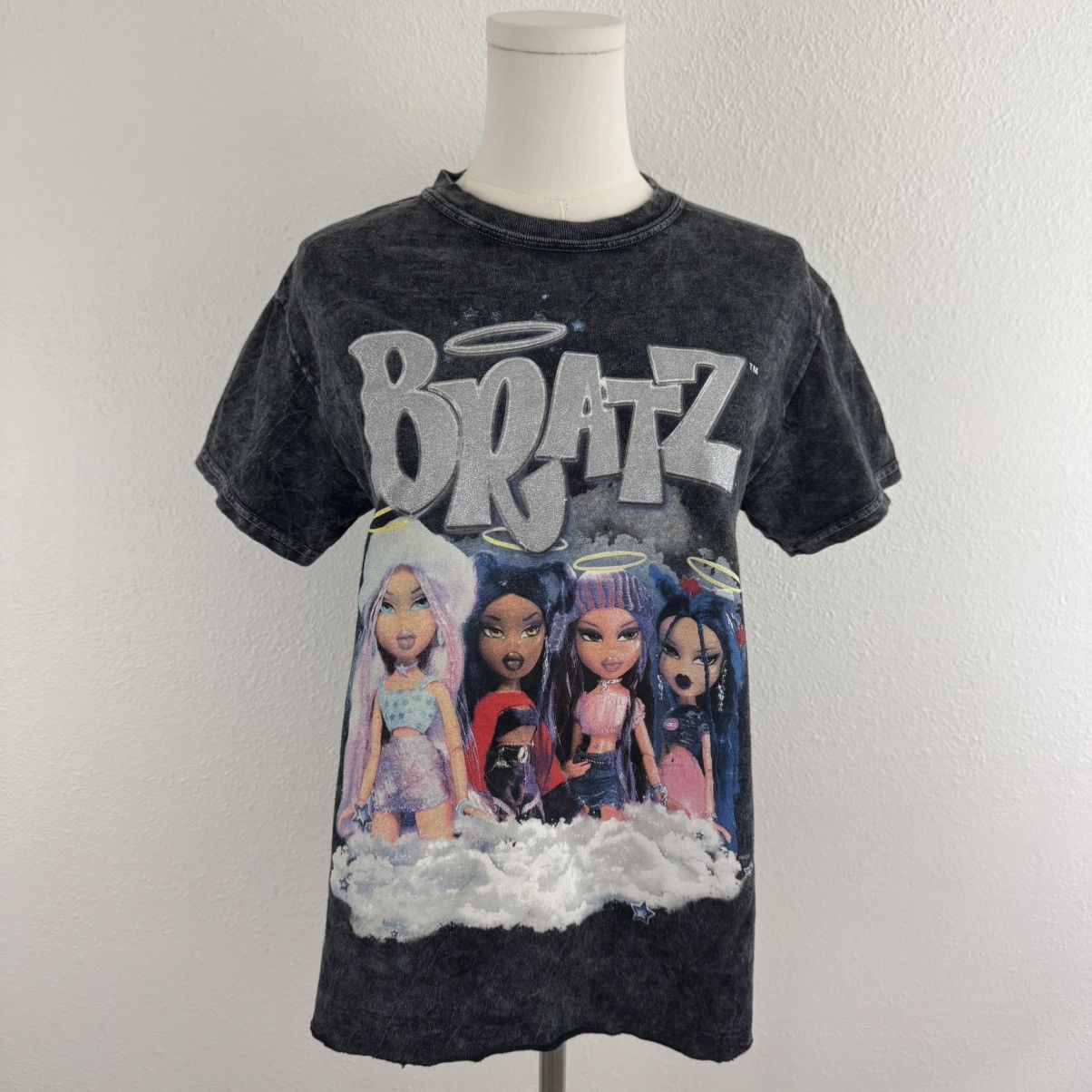 Other BRATZ Y2K Vibes Dark Grey Acid Wash Reworked Graphic Tee Size S / US 4 / IT 40 - 2 Thumbnail