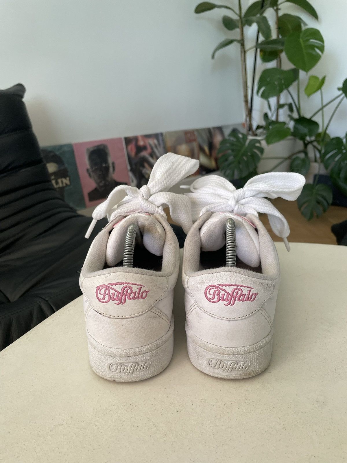 Buffalo London Buffalo Y2K Flame Chunky Shoes Skate Vintage White Pink Size US 6 / IT 36 - 4 Thumbnail
