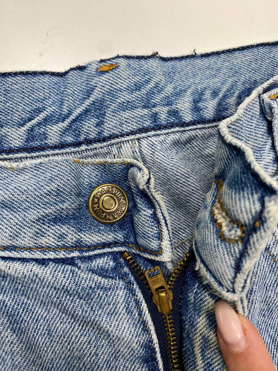 Vintage Wampum Vintage Flare Jeans 90s Rainbow Inserts Women Size 30" / US 8 / IT 44 - 4 Thumbnail