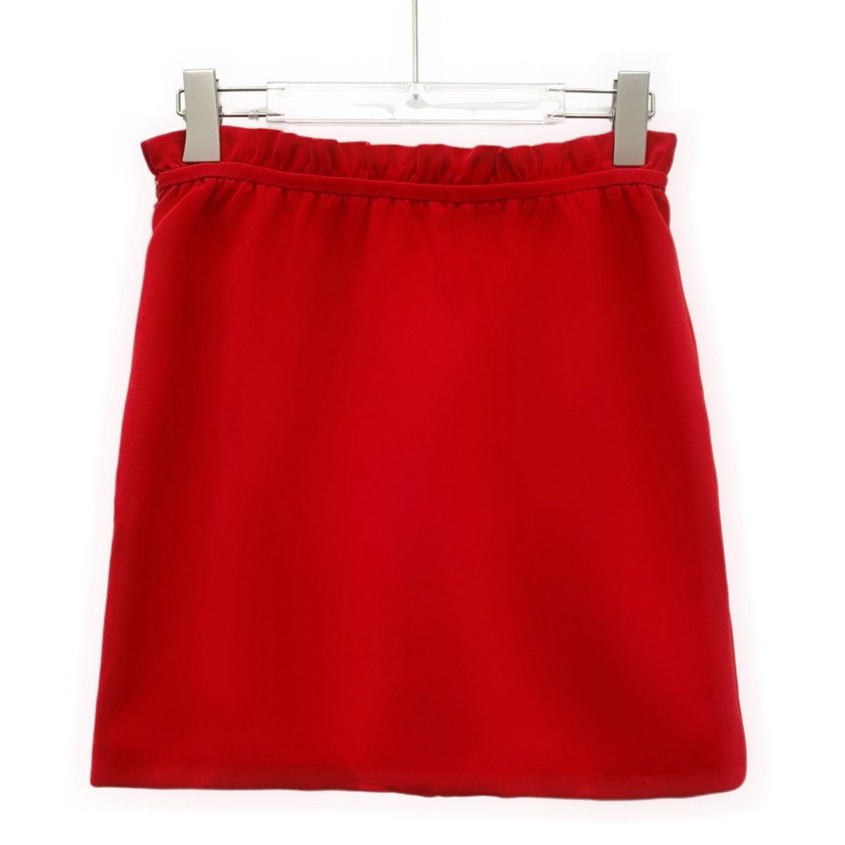 Miu Miu Miu Miu Red Bow Trim Casual Mini Skirt K26WX Size 27" / US 4 / IT 40 - 2 Thumbnail