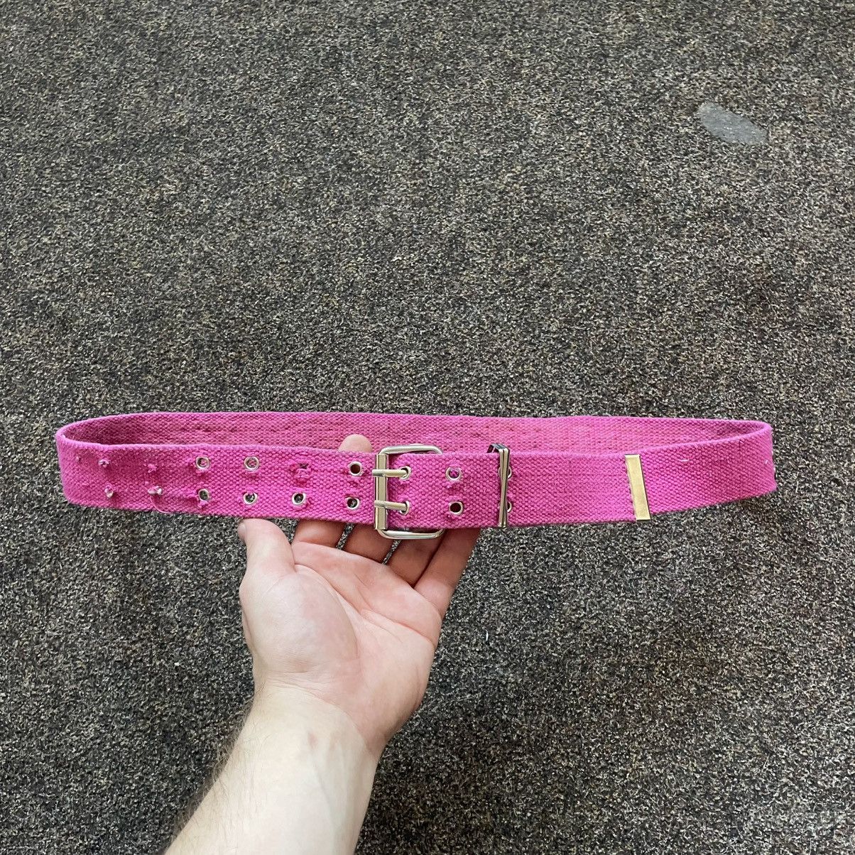 Vintage Vintage 90s Hot Pink Studded Alt Goth Belt Archive Grunge OS Size ONE SIZE - 1 Thumbnail