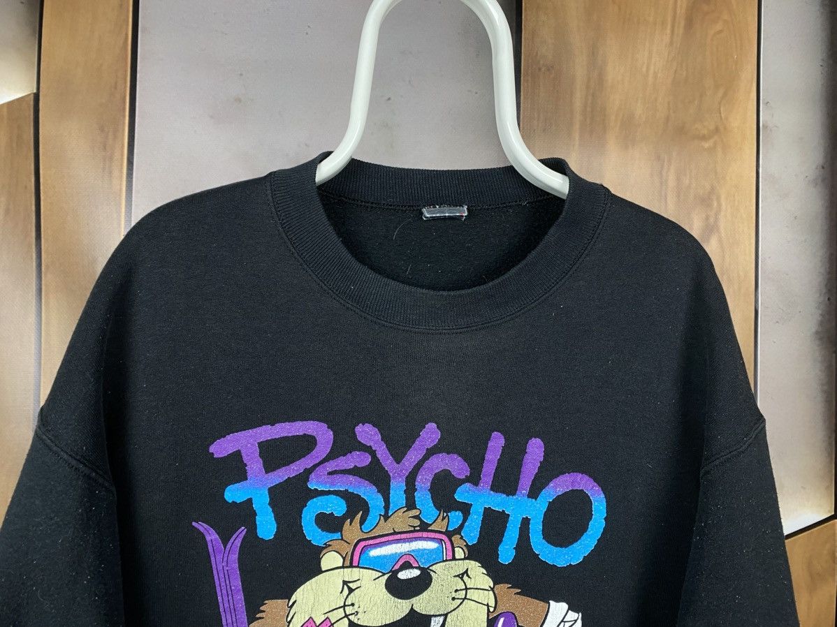 Warner Bros 🏜️Vintage 1990 Sweatshirt Looney Tunes Psycho Ski Skool Taz🏜️ Size US L / EU 52-54 / 3 - 7 Thumbnail