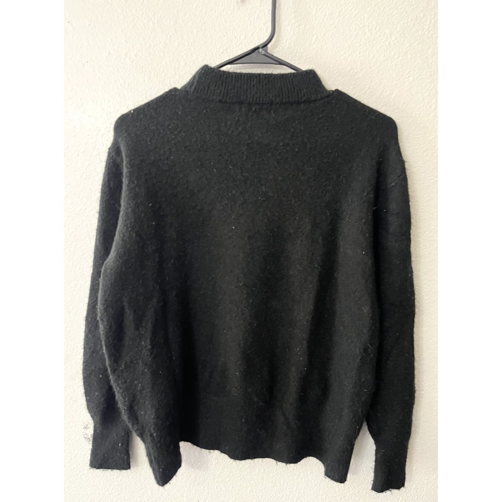 H&M H&M Womens Pullover Sweater Black Long Sleeve Crew Neck Small Acrylic Blend Shirt Womens Small Black Pullover Sweater 90s? Size S / US 4 / IT 40 - 2 Thumbnail