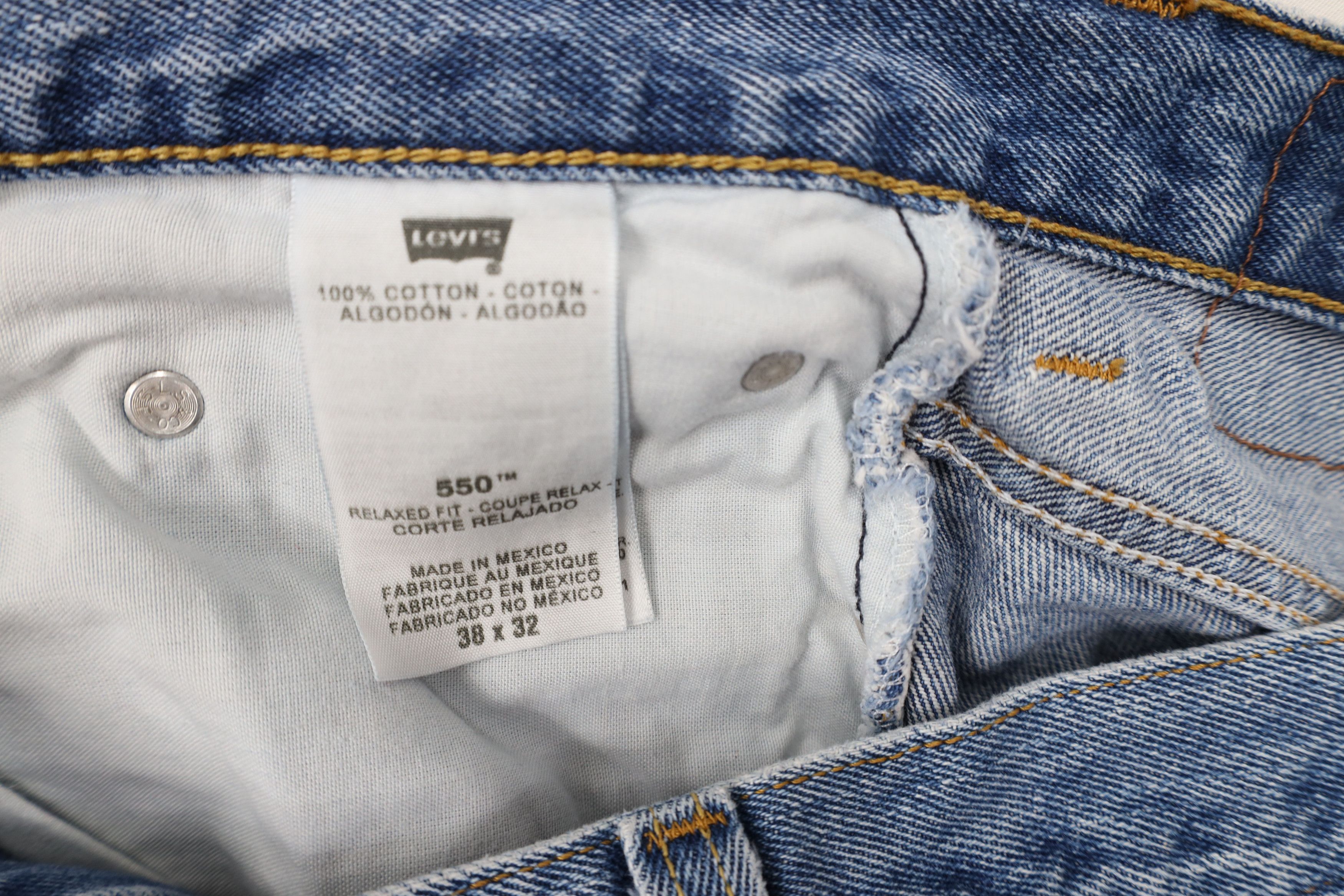 Levi's Vintage Y2K Levis 550 Relaxed Fit Denim Jeans Blue Cotton Size US 38 / EU 54 - 7 Thumbnail