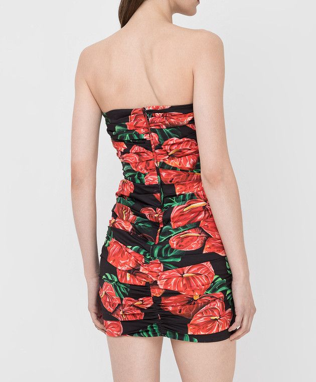 Dolce & Gabbana o1y0825 Mini Dress in Multicolor Size XS / US 0-2 / IT 36-38 - 4 Thumbnail