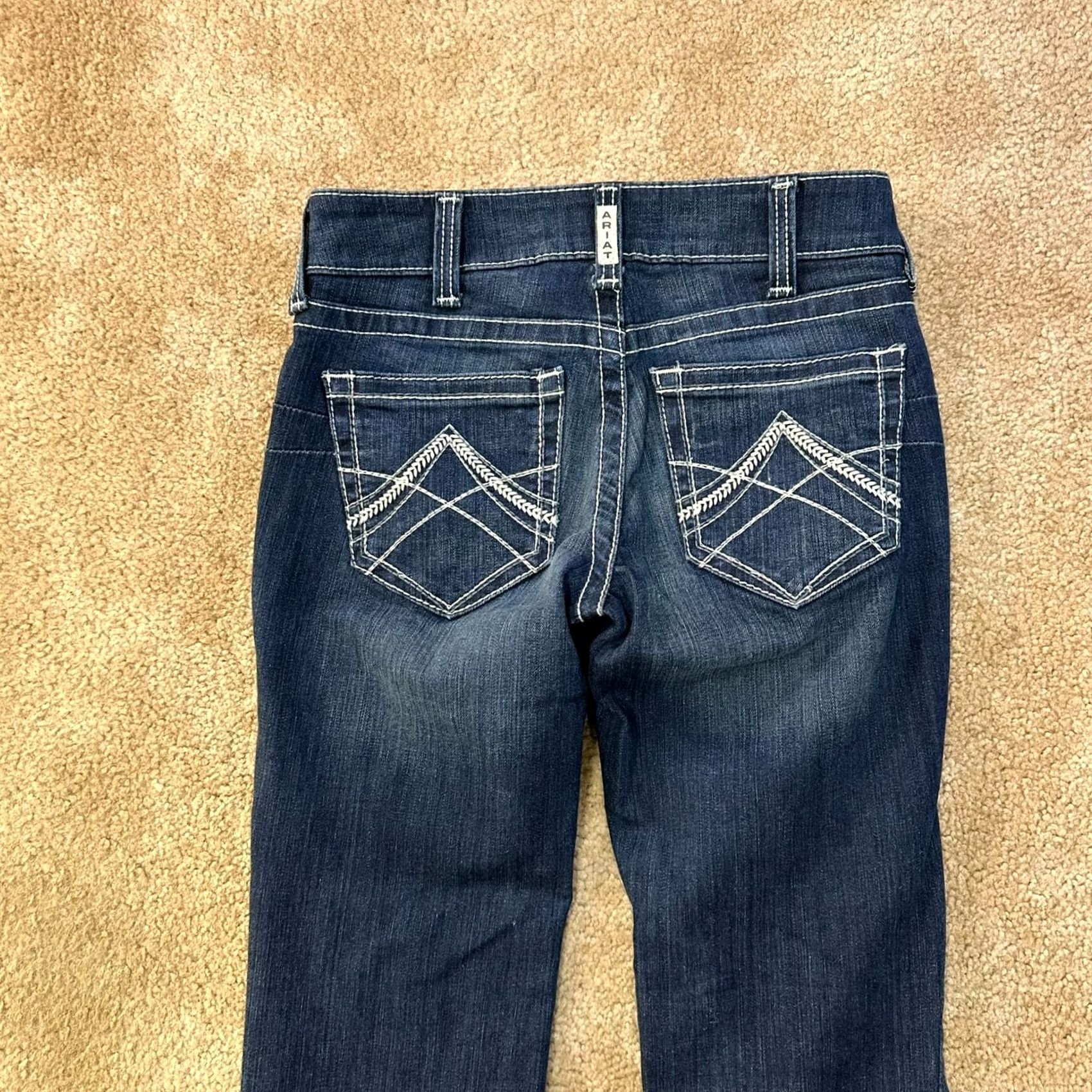 Ariat Ariat REAL Denim Jeans Womens 27 Blue Stretch Bootcut 5-Pocket Regular Inseam 31 Size 27" / US 4 / IT 40 - 7 Thumbnail