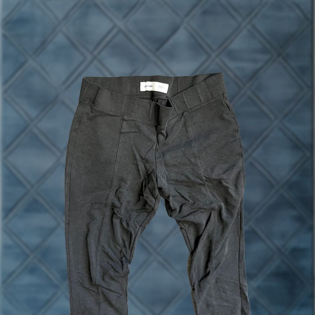 Old Navy Old Navy Stevie Straight Pants Womens PM High Rise Pull On Gray dark gray Nylon Rayon Spandex Ankle Pockets Stretch Jeans XS? Size 32" / US 10 / IT 46 - 1 Thumbnail
