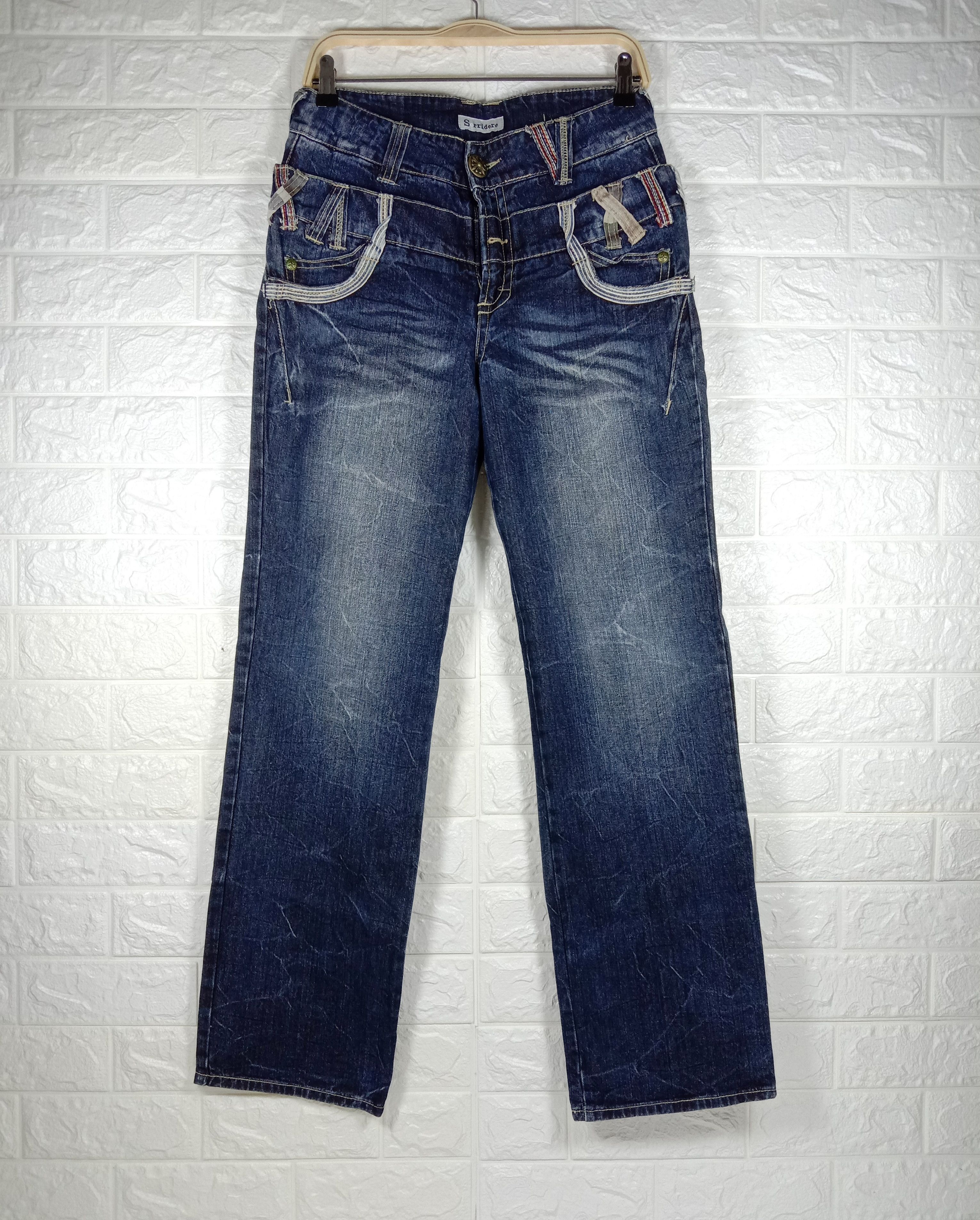 Japanese Brand Vintage Japanese SORRIDERE Double Waist Jeans Size US 31 - 1 Thumbnail