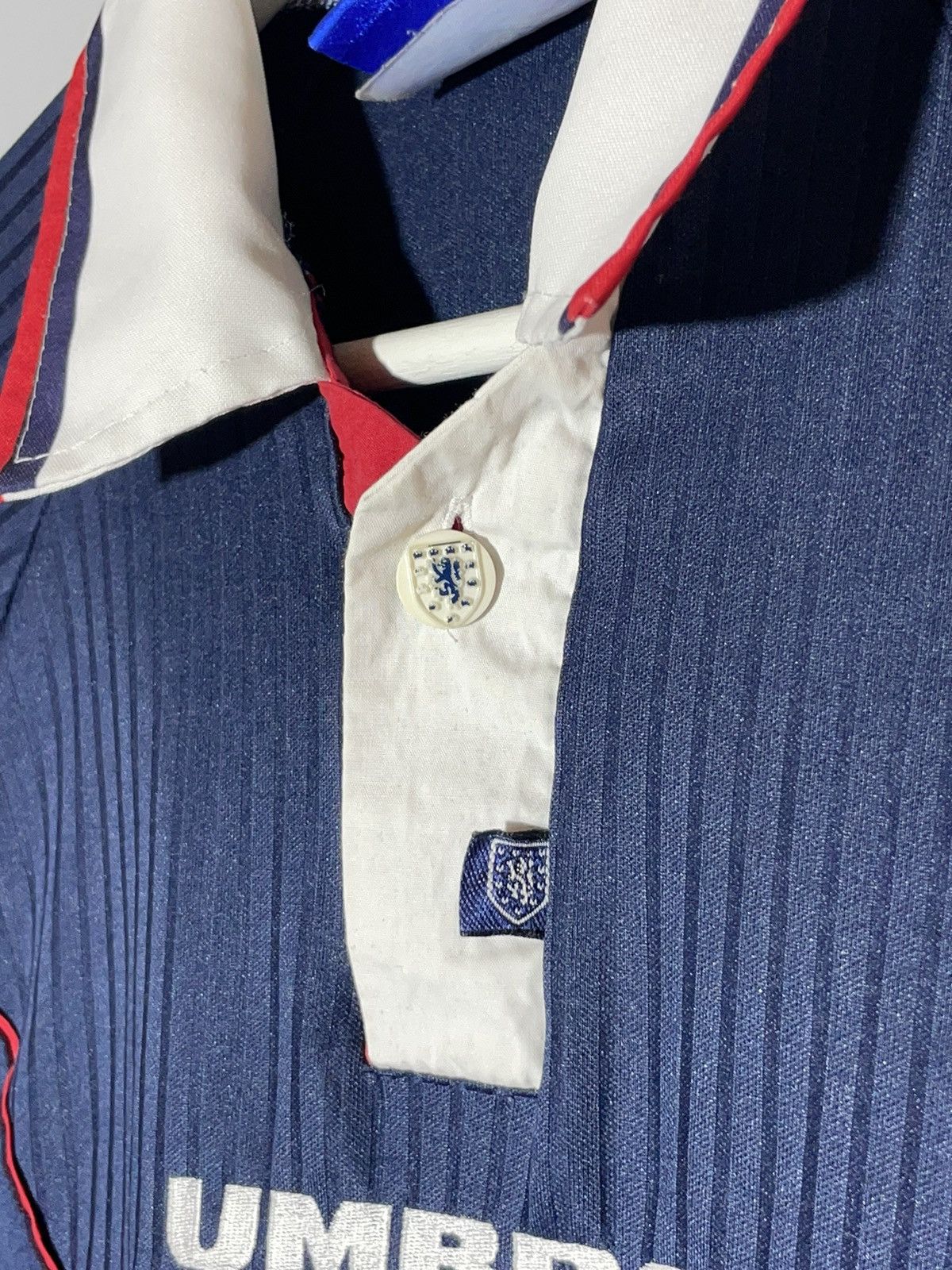 Umbro × Vintage National Team Scotland Umbro 1997 Home Football Shirt Size US L / EU 52-54 / 3 - 4 Thumbnail