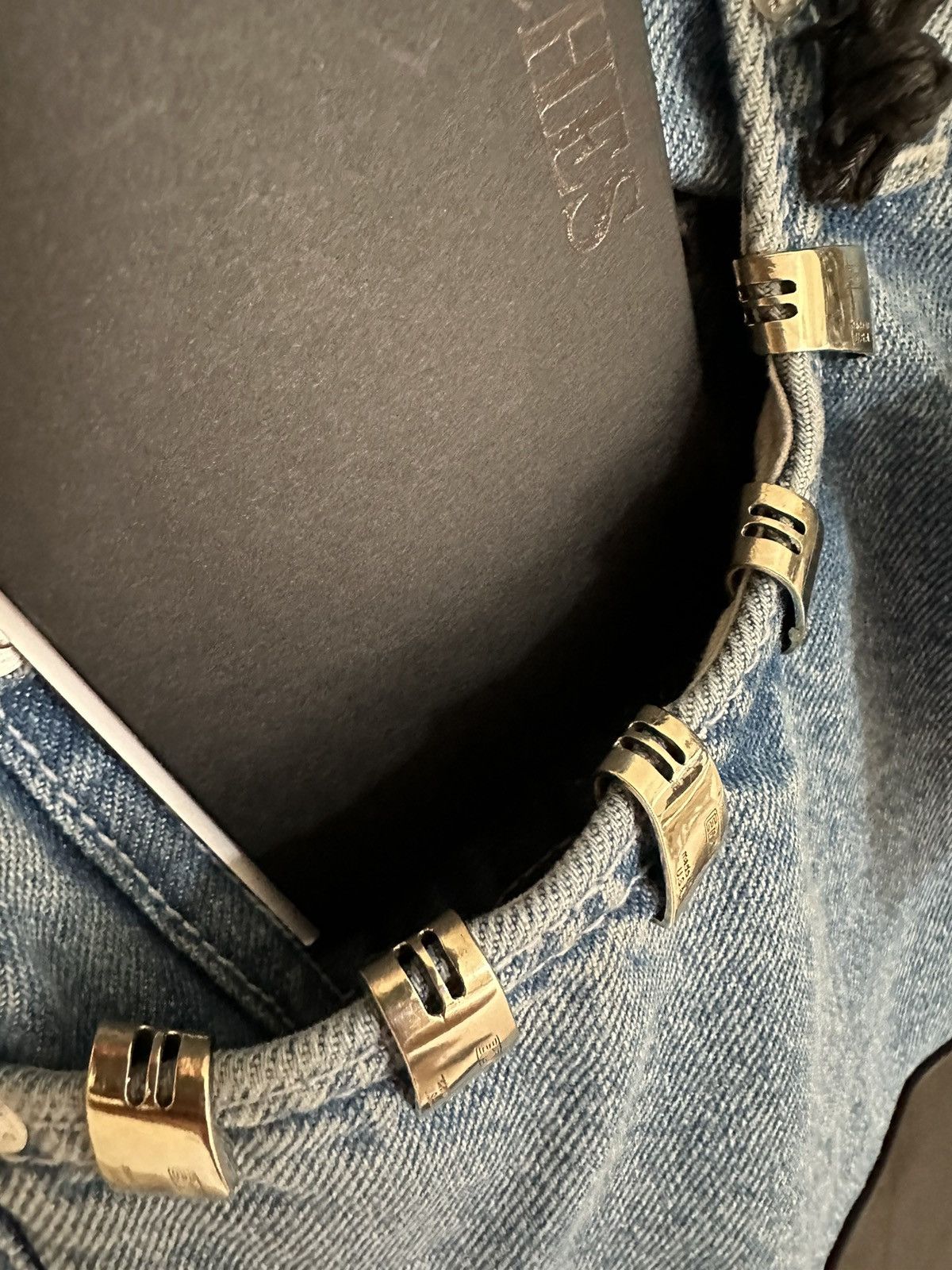Enfants Riches Deprimes Enfants Riches Déprimés leather denim carpenter denim jeans Size US 28 / EU 44 - 18 Thumbnail