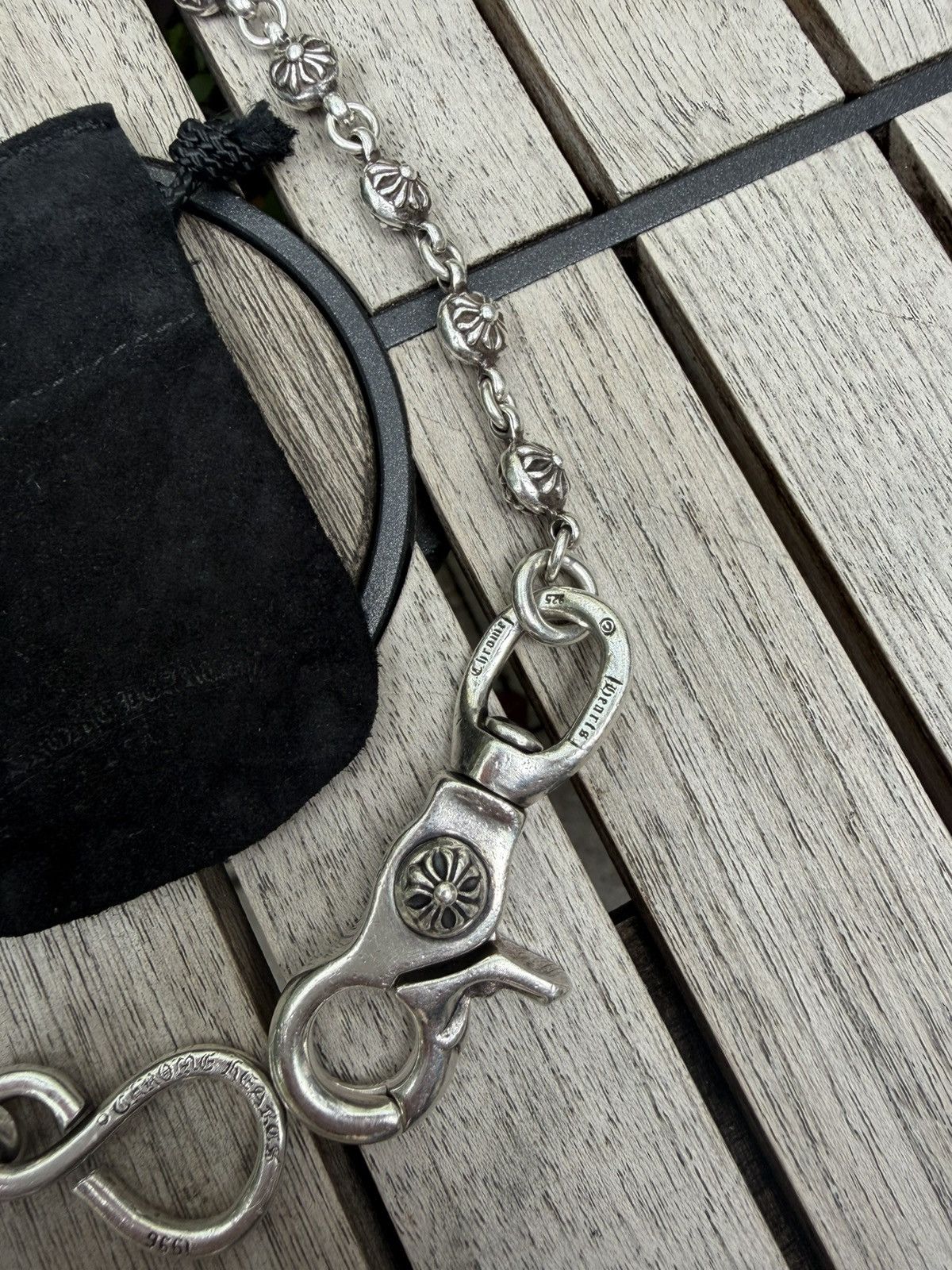 Chrome Hearts Chrome Hearts Sterling Silver Floral Cross Wallet Chain Size ONE SIZE - 3 Thumbnail