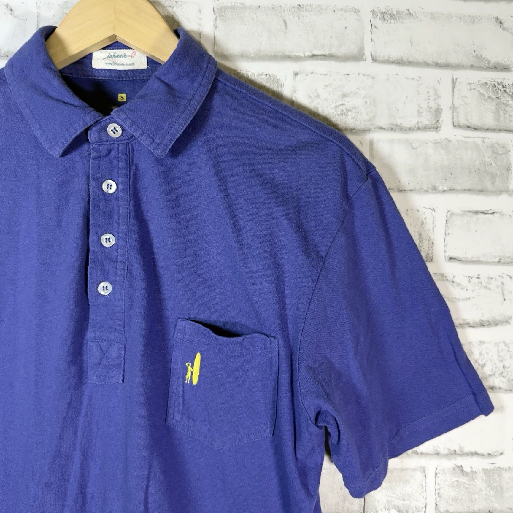 johnnie-O Johnnie-O Shirt Polo 100% Cotton Purple Casual S Mens Size US S / EU 44-46 / 1 - 2 Thumbnail