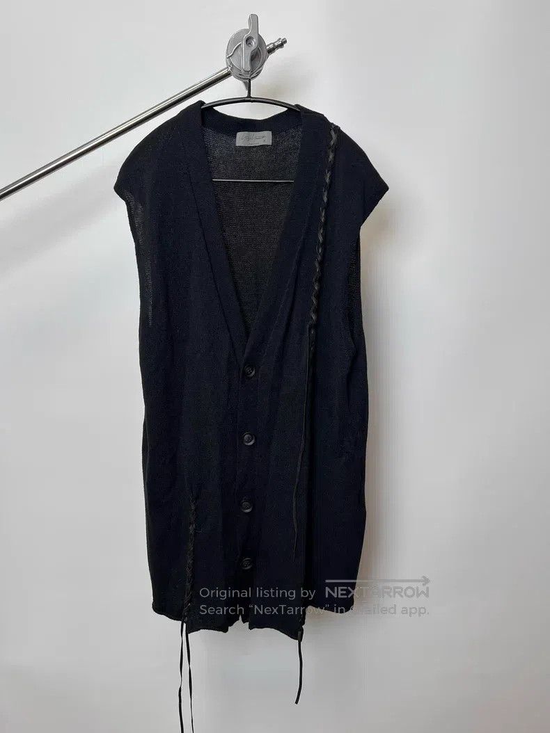 Yohji Yamamoto YOHJI YAMAMOTO Leather Knot Drop-Shoulder Vest Size US L / EU 52-54 / 3 - 1 Thumbnail