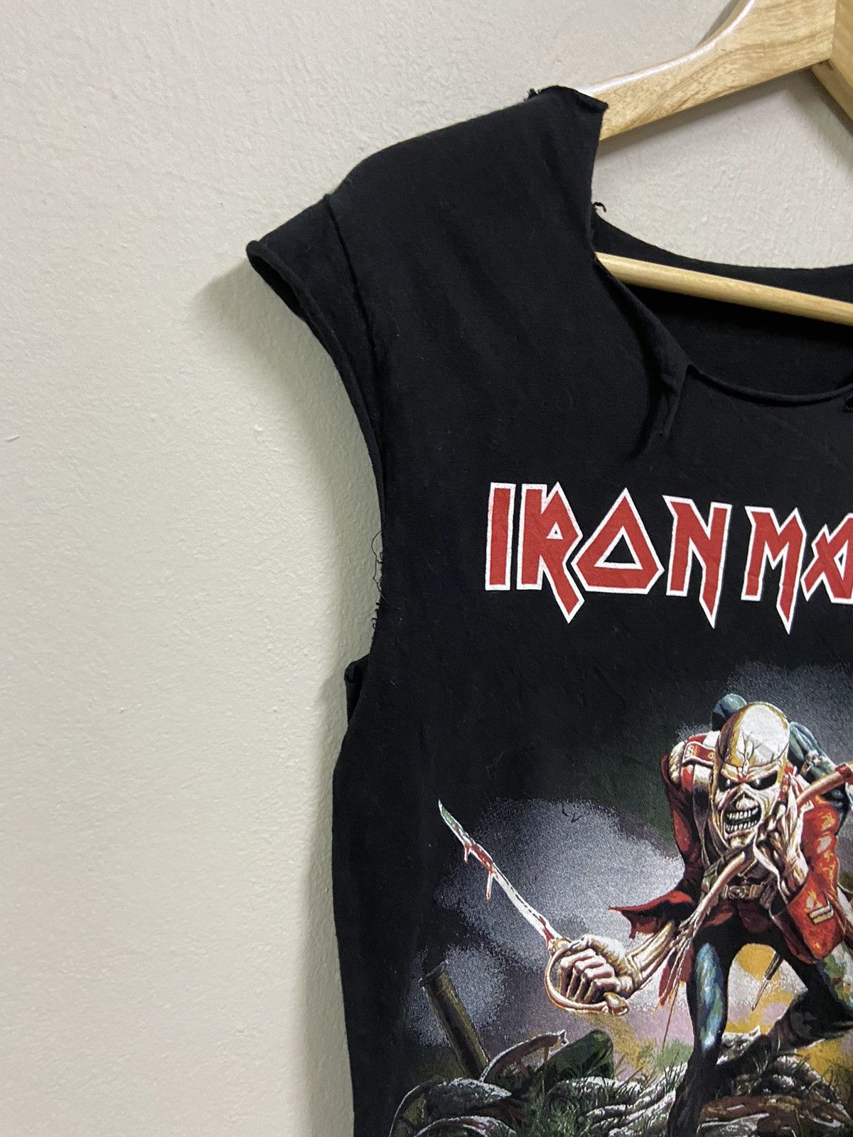 Band Tees × Iron Maiden Iron Maiden Trooper Custom punk style Tee Size US S / EU 44-46 / 1 - 5 Thumbnail