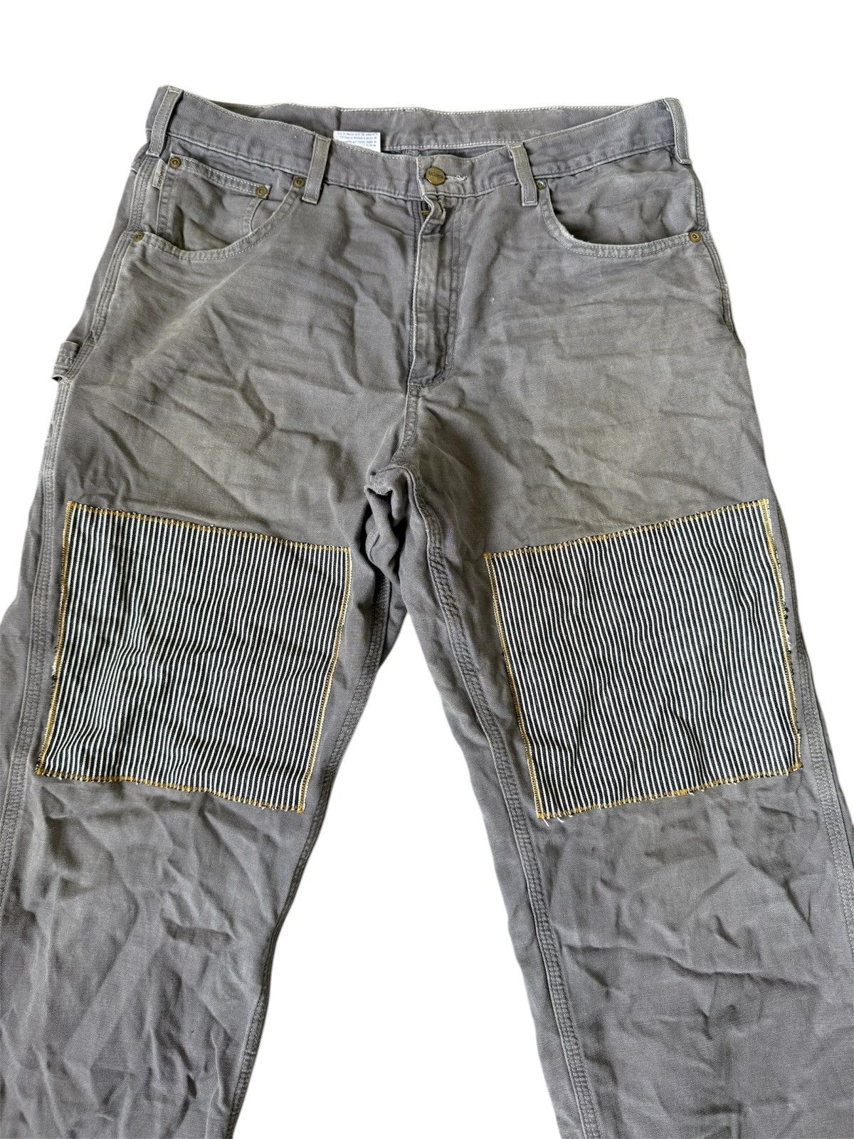 Carhartt × Carhartt Wip VINTAGE CARHARTT THRASHED WORKWEAR CARPENTER DESIGN Size US 36 / EU 52 - 4 Thumbnail