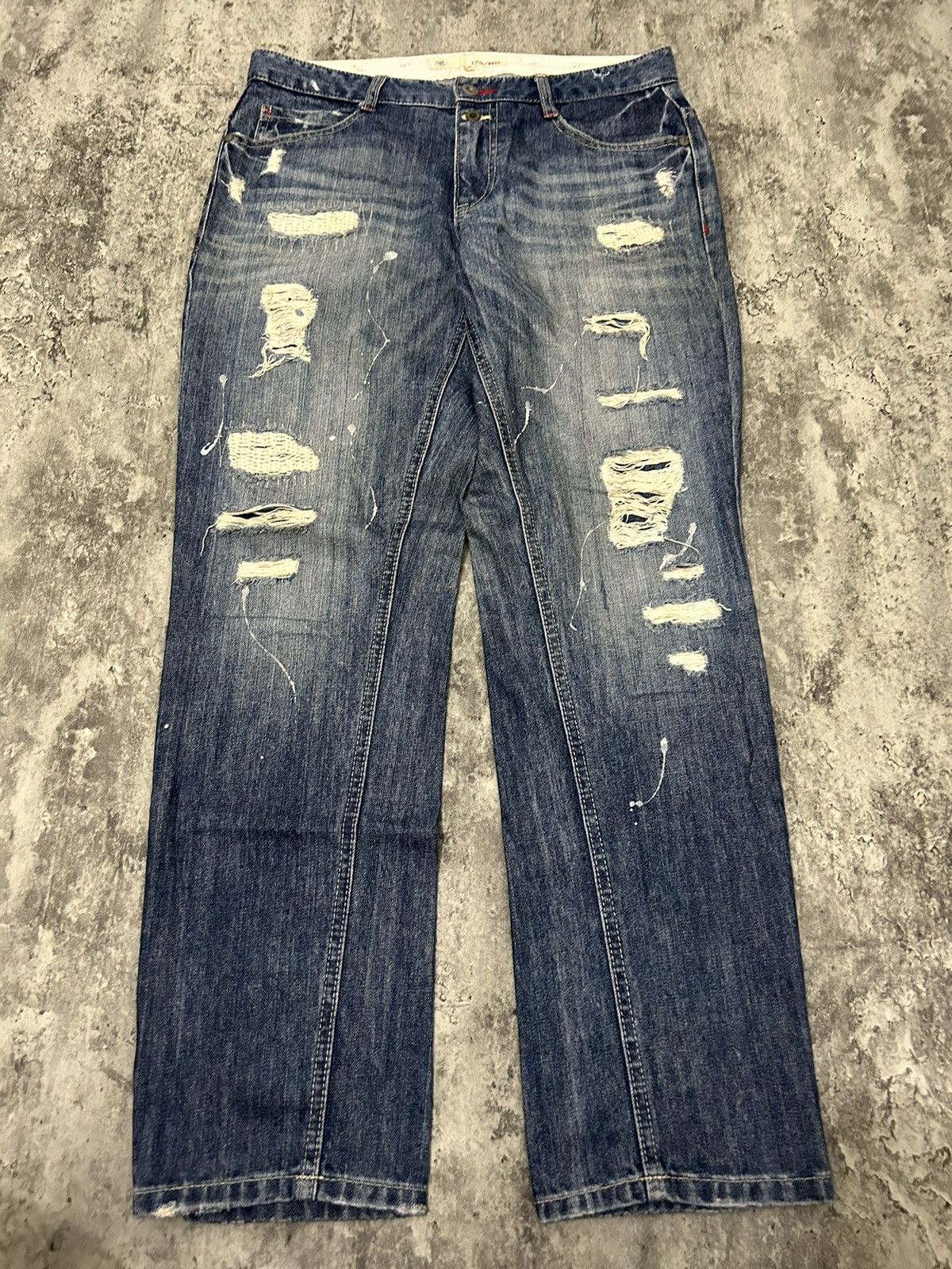 If Six Was Nine × Japanese Brand × Nicole Club 179/WG Nicole Club Distressed Bandana Pocket Back Jeans Size US 32 / EU 48 - 4 Thumbnail