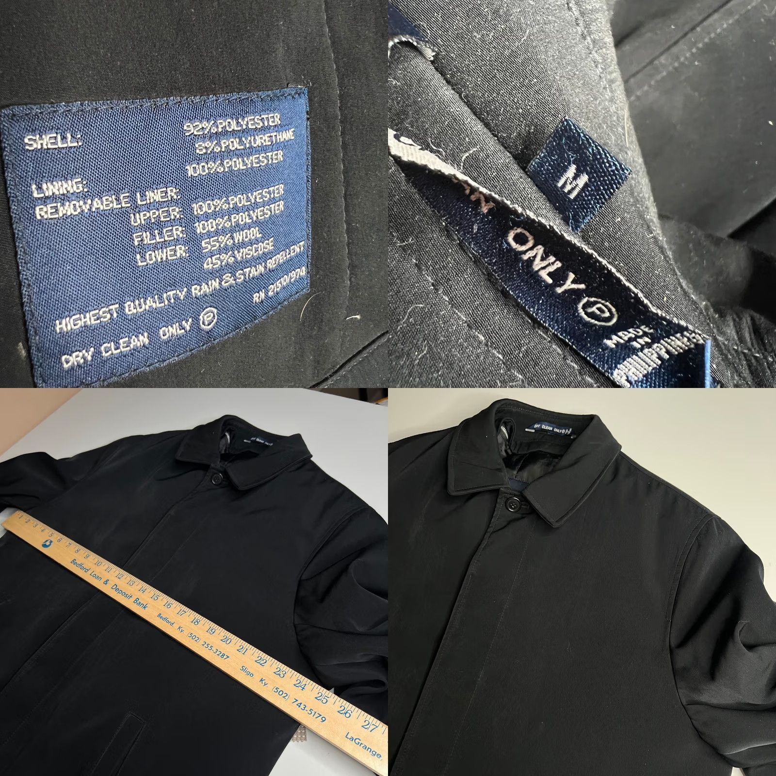 Ralph Lauren Ralph Lauren Trench Coat Men’s M Black Removable Liner Polyester Coat Size US M / EU 48-50 / 2 - 8 Thumbnail