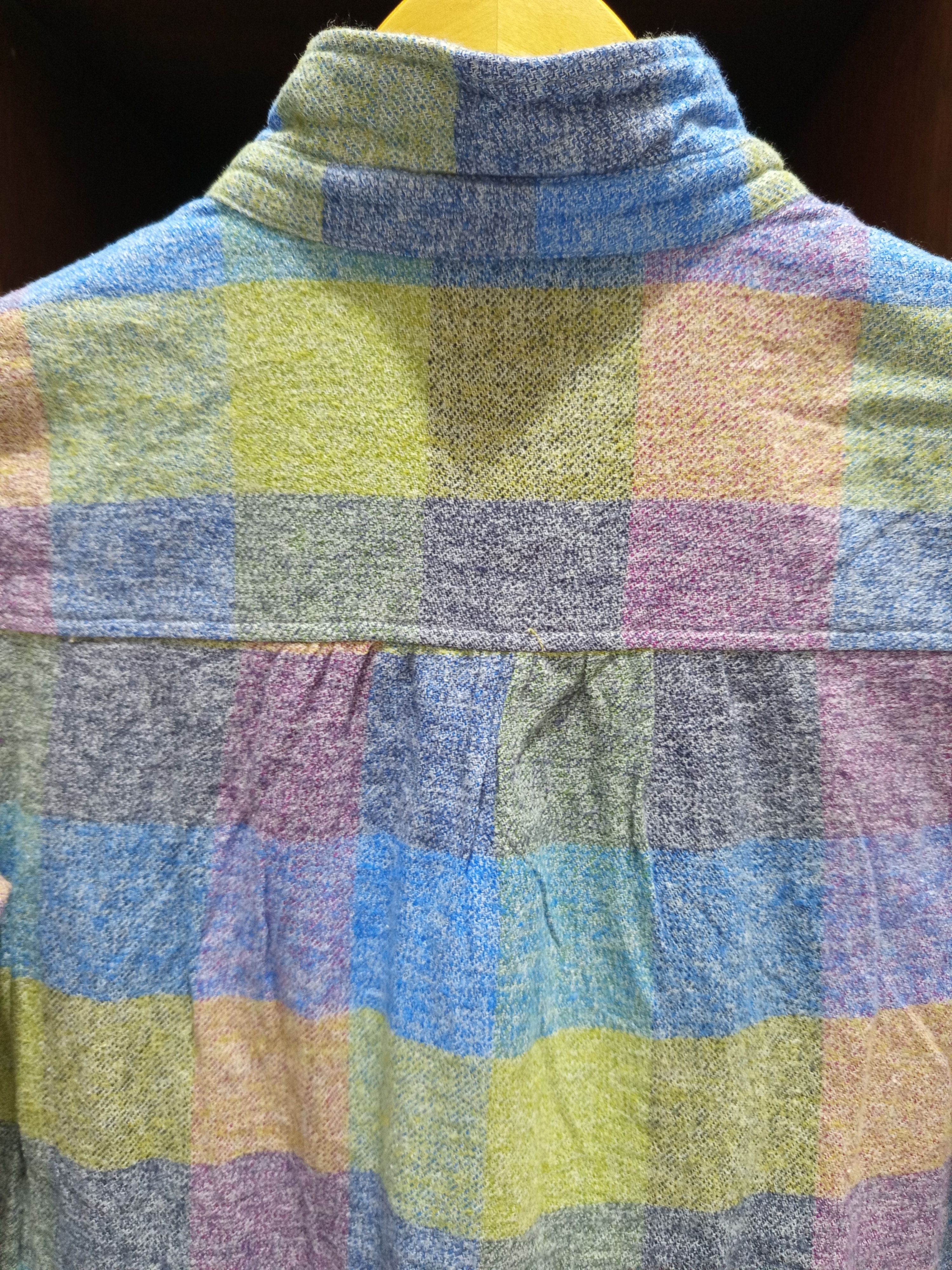 Japanese Brand Vintage Quelle Chance Pastel Plaid Pullover Shirt Size M / US 6-8 / IT 42-44 - 9 Thumbnail