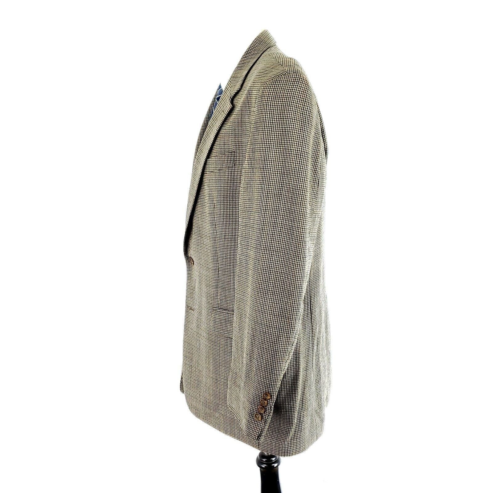 Lauren Ralph Lauren Lauren Ralph Lauren Wool 2 Button Sport Coat 42L Tan Multico Size 42L - 4 Thumbnail