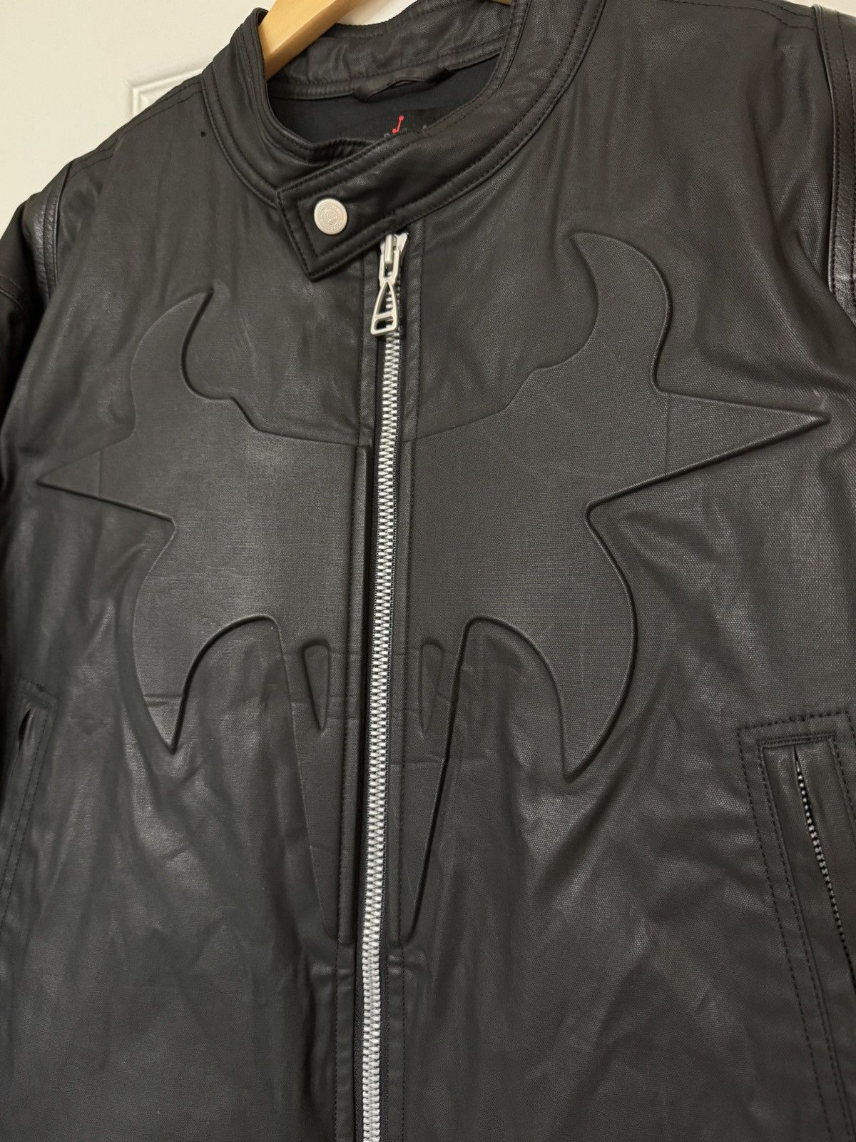 Nike × Travis Scott Travis Scott Jordan Waxed Leather Jacket Black Size US M / EU 48-50 / 2 - 2 Thumbnail