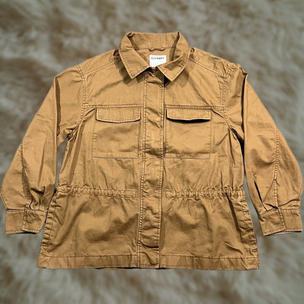 Old Navy Old Navy Jacket Womens Size Medium Tan Brown Shacket Barn Chore Size M / US 6-8 / IT 42-44 - 1 Thumbnail