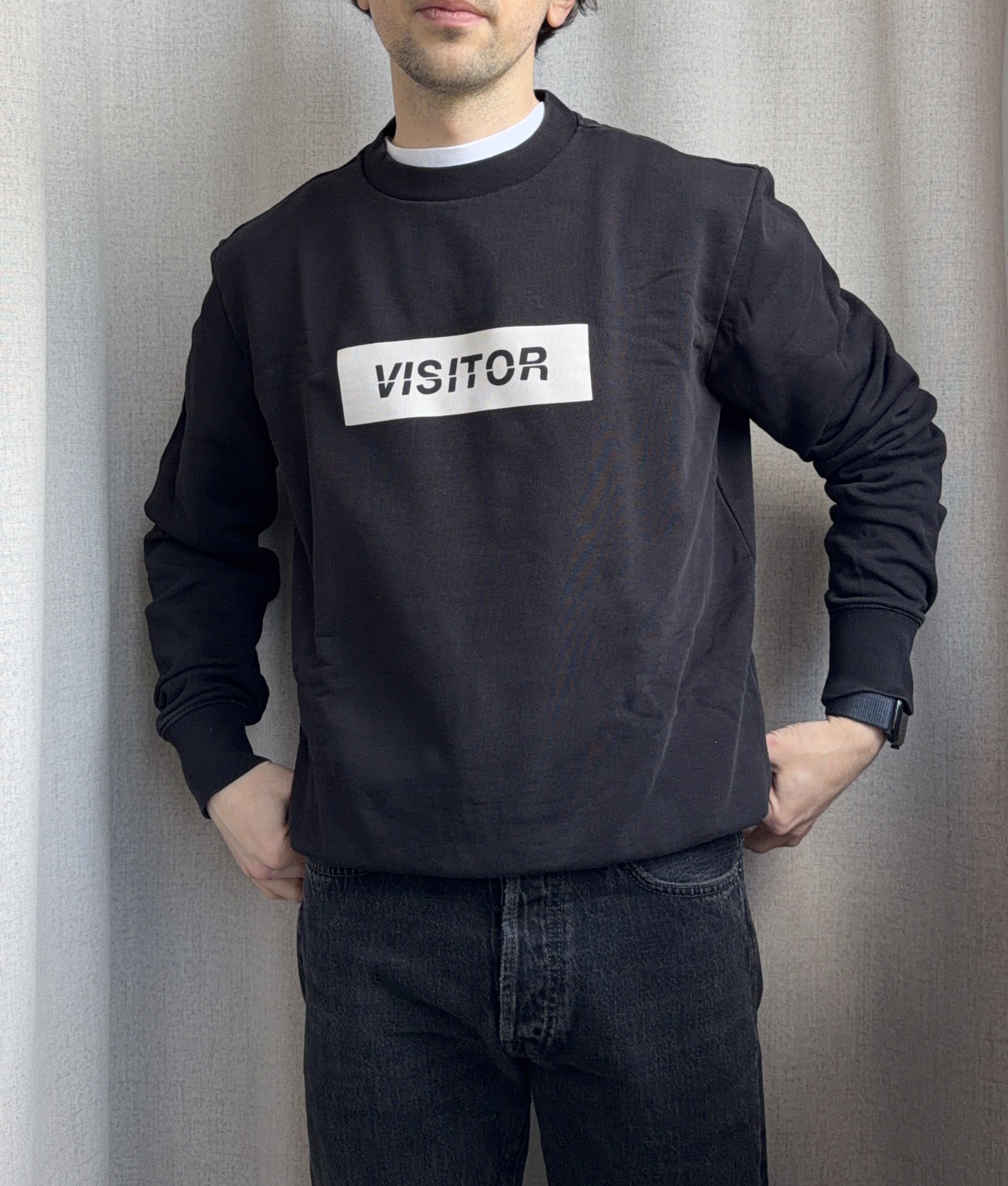 Grifoni Mauro Grifoni "Visitor" Graphic Crewneck Jumper Sweatshirt Size US M / EU 48-50 / 2 - 3 Thumbnail