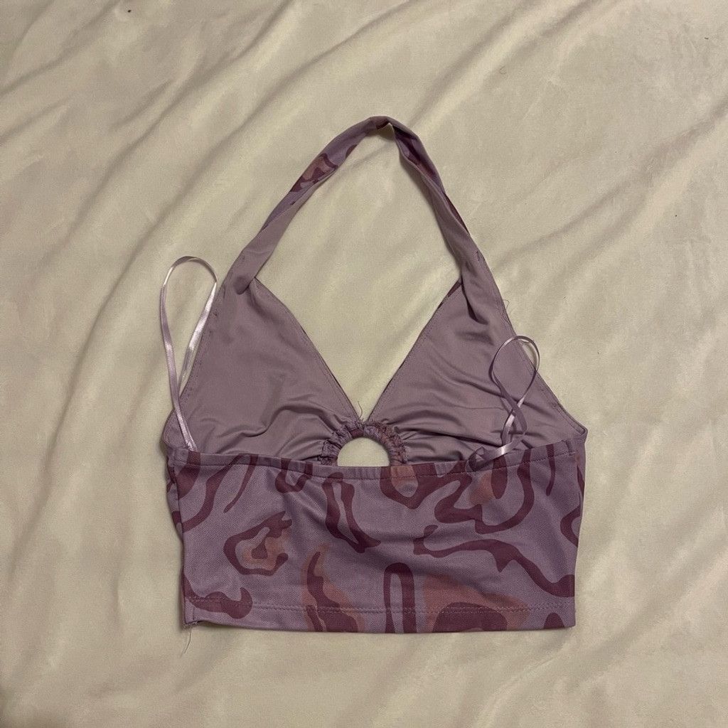 PRINCESS POLLY Princess Polly Purple Halter Bralette size 6 Size M / US 6-8 / IT 42-44 - 2 Thumbnail