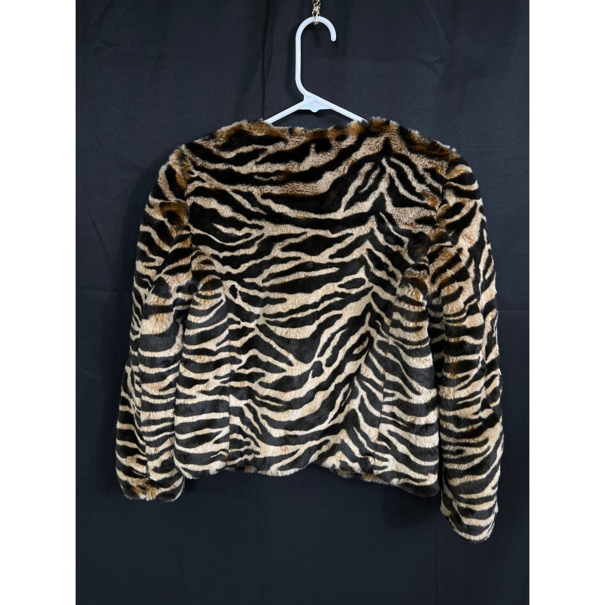 Banana Republic Banana Republic SKU 7894 Womens Faux Fur Tiger Print Jacket Size XS / US 0-2 / IT 36-38 - 3 Thumbnail