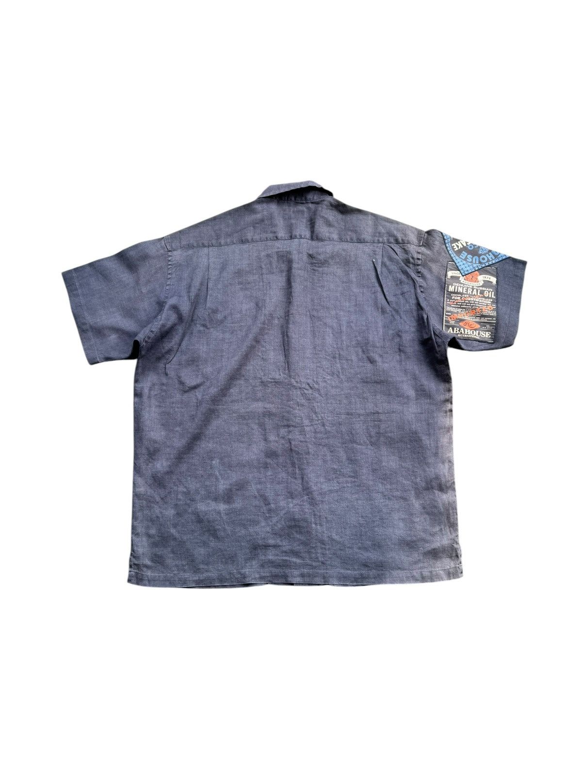ABAHOUSE Abahouse Faded Indigo Patch Shirt Size US XXL / EU 58 / 5 - 4 Thumbnail