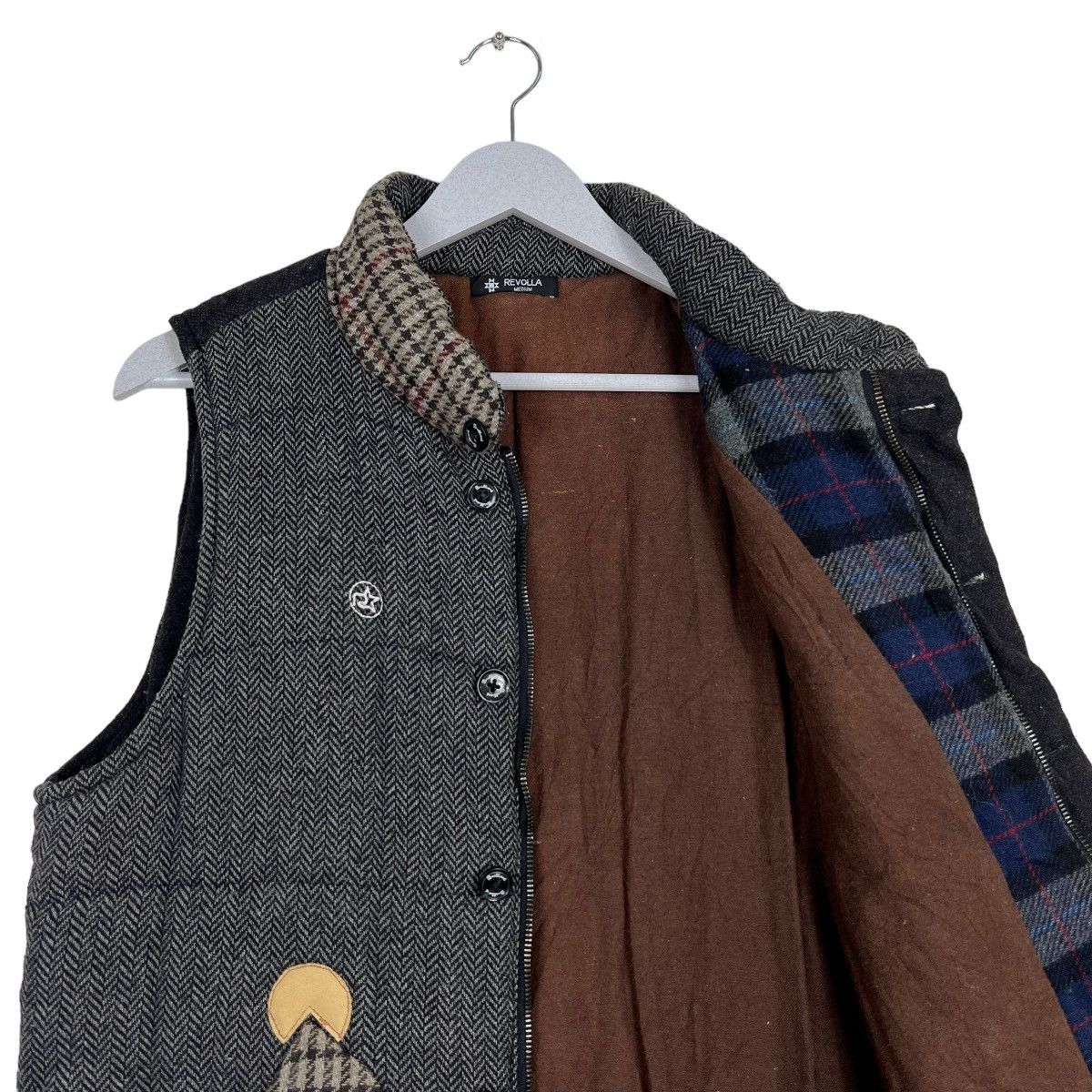 Japanese Brand 🔥 REVOLLA REMAKE PATCHWORK TANK TOP JACKET Size US M / EU 48-50 / 2 - 11 Thumbnail