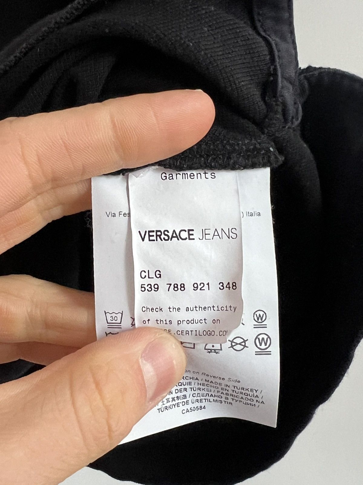 Versace Versace Jeans Polo V-Emblem Size US L / EU 52-54 / 3 - 4 Thumbnail