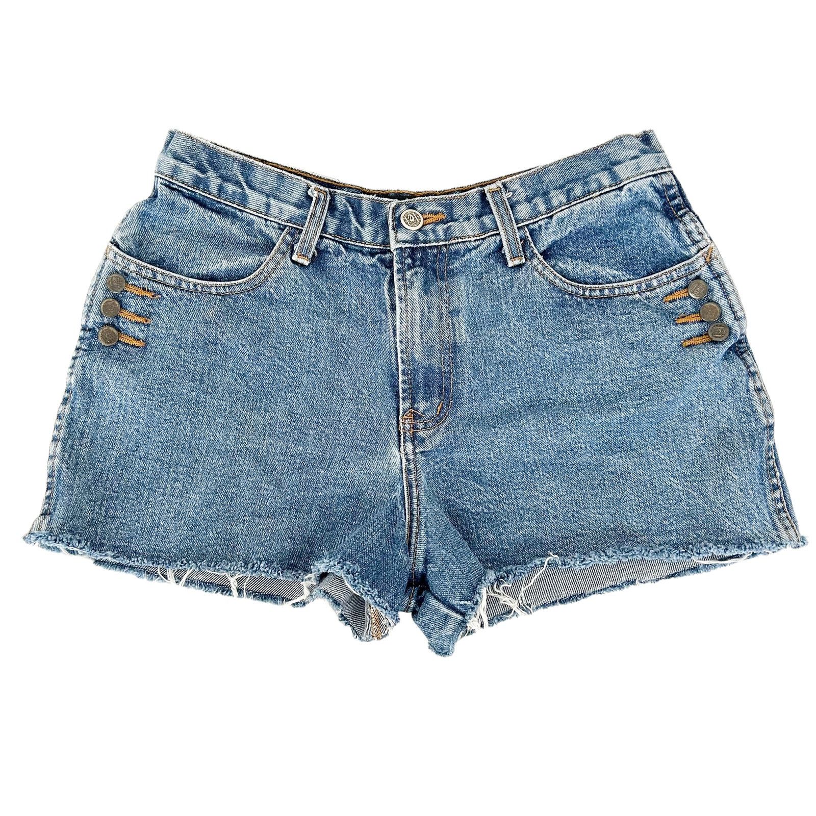 Other Vintage LEI High Waisted Cut Off Jean Shorts Sz 29 Size 29" - 1 Thumbnail