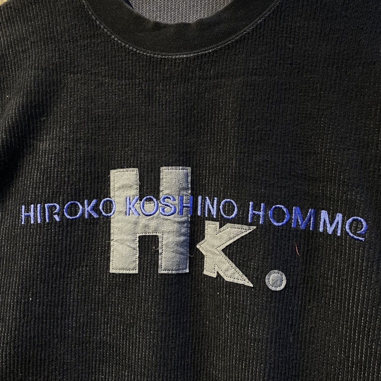 Hiroko Koshino Homme × Vintage 90s Hiroko Koshino Vintage Sweatshirt very rare Size US L / EU 52-54 / 3 - 3 Thumbnail
