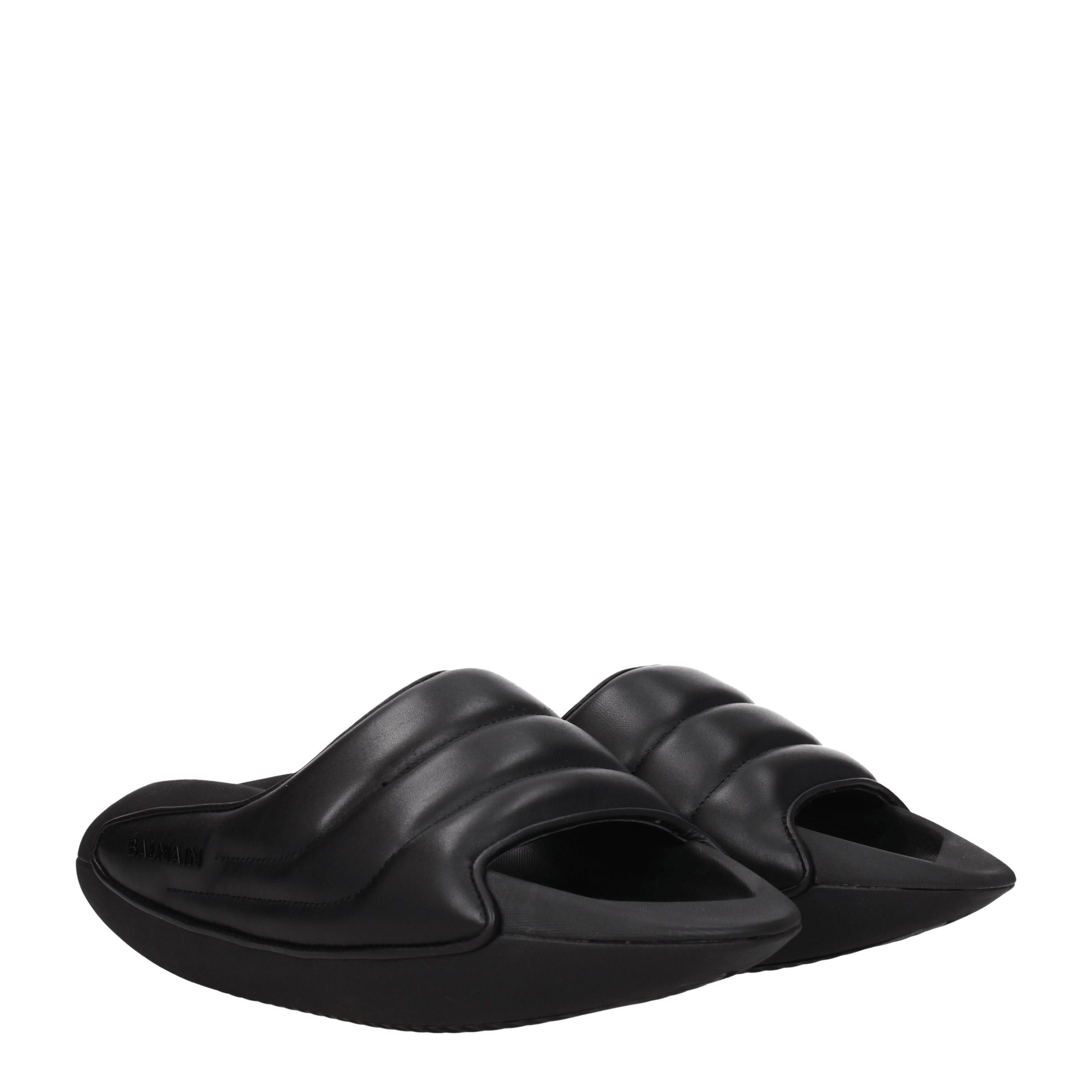 Balmain Slippers in Leather Size US 6 / EU 39 - 1 Thumbnail