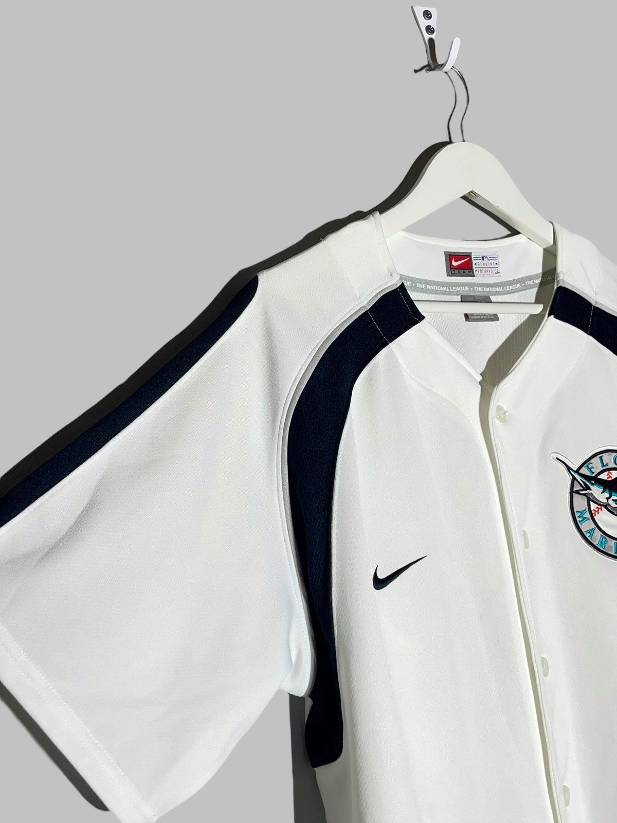 Nike × Vintage Florida Marlins MLB Baseball Vintage Nike Y2k Button Shirt Size US XL / EU 56 / 4 - 3 Thumbnail
