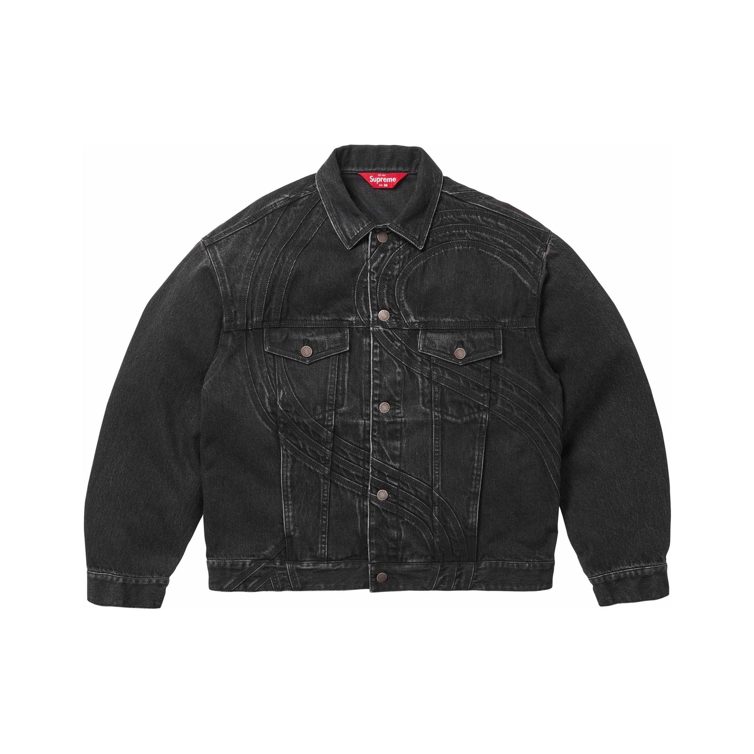 Supreme Supreme Denim Trucker Jacket Black SS16 | Grailed