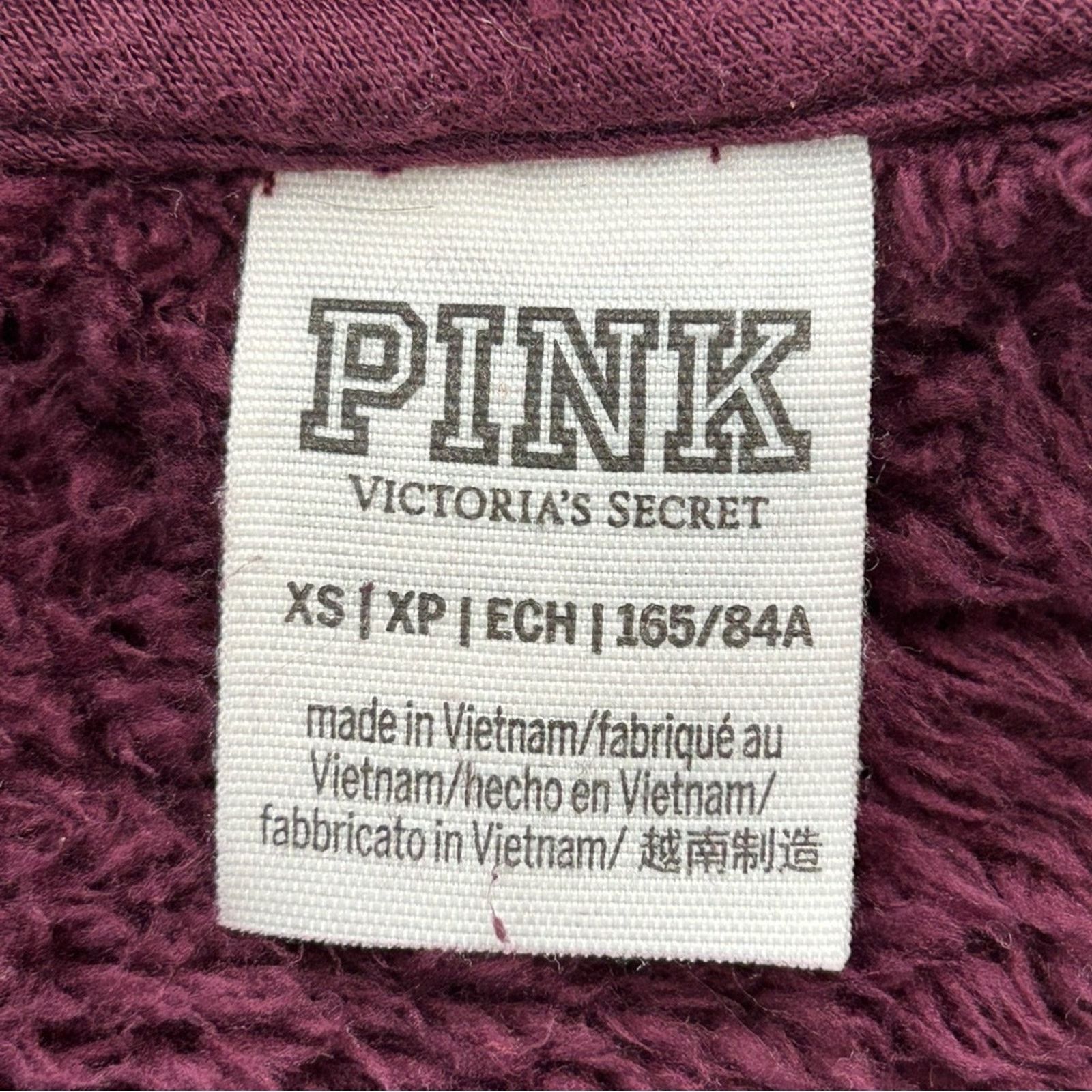 Victoria's Secret Victoria's Secret Pink Teddy Fleece Jacket Sz XS Quarter Zip Size XS / US 0-2 / IT 36-38 - 12 Thumbnail