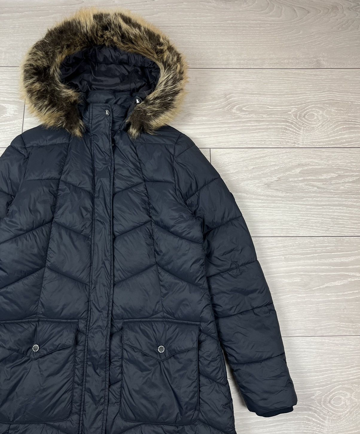 Barbour Barbour Clam Quilt Womens Long Fur Puffer Jacket Size M / US 6-8 / IT 42-44 - 5 Thumbnail