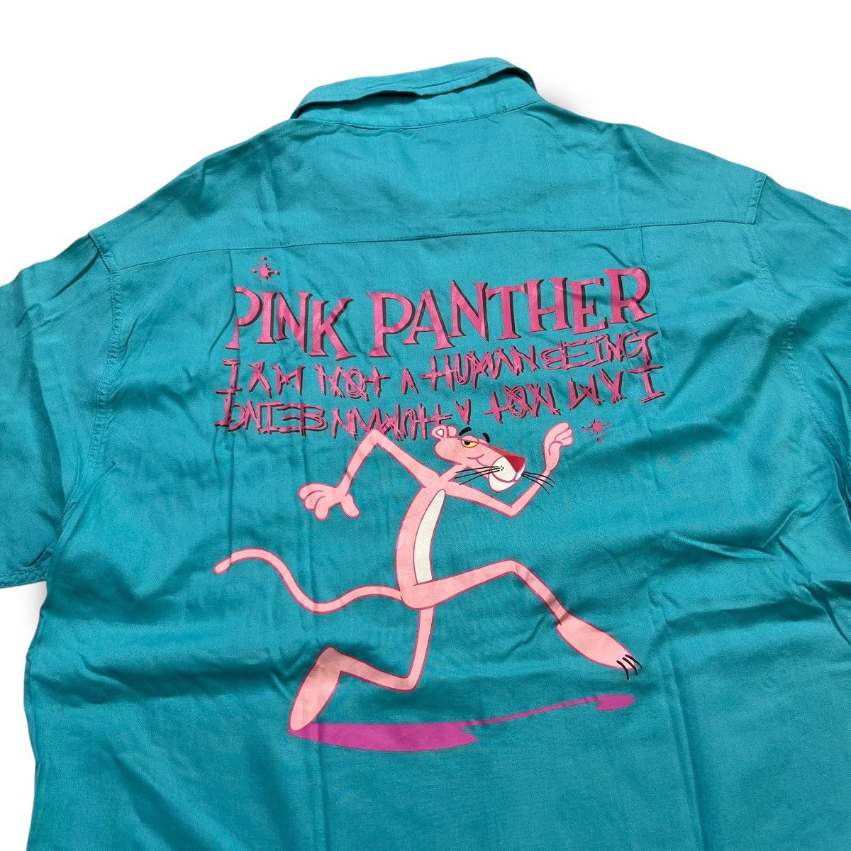 I Am Not A Human Being Pink Panther short sleeve button ups shirt Size US S / EU 44-46 / 1 - 3 Thumbnail